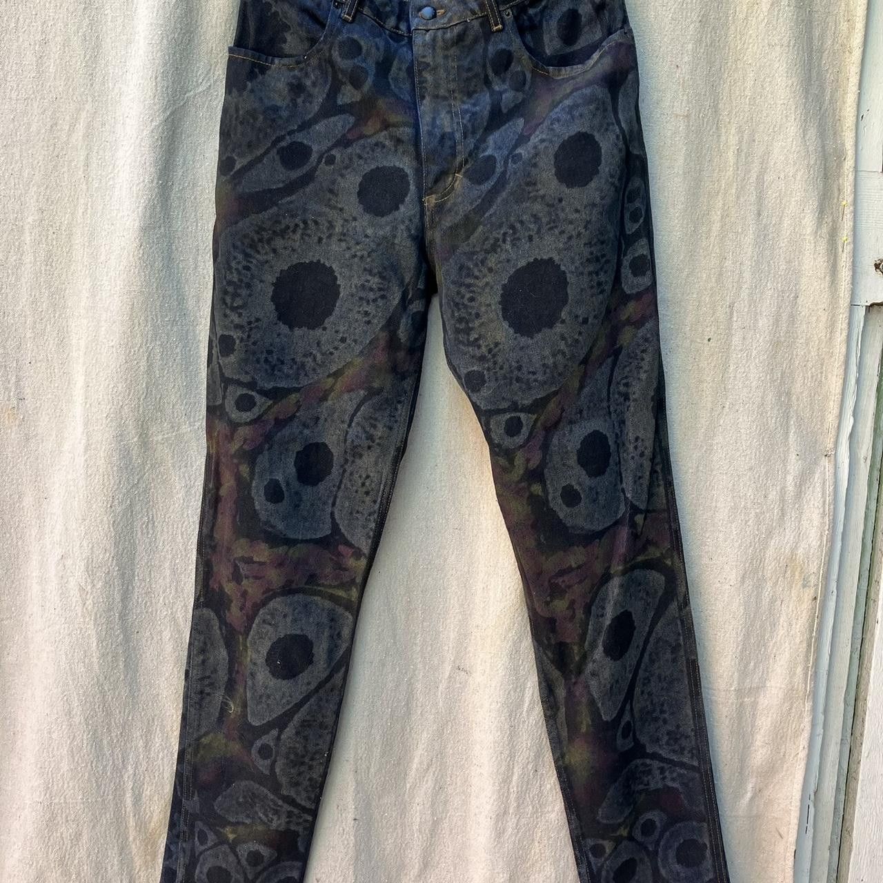 Eckhaus Latta Eckhaus Latta Paisley “peacock” print jeans Size US 30 / EU 46 - 2 Thumbnail