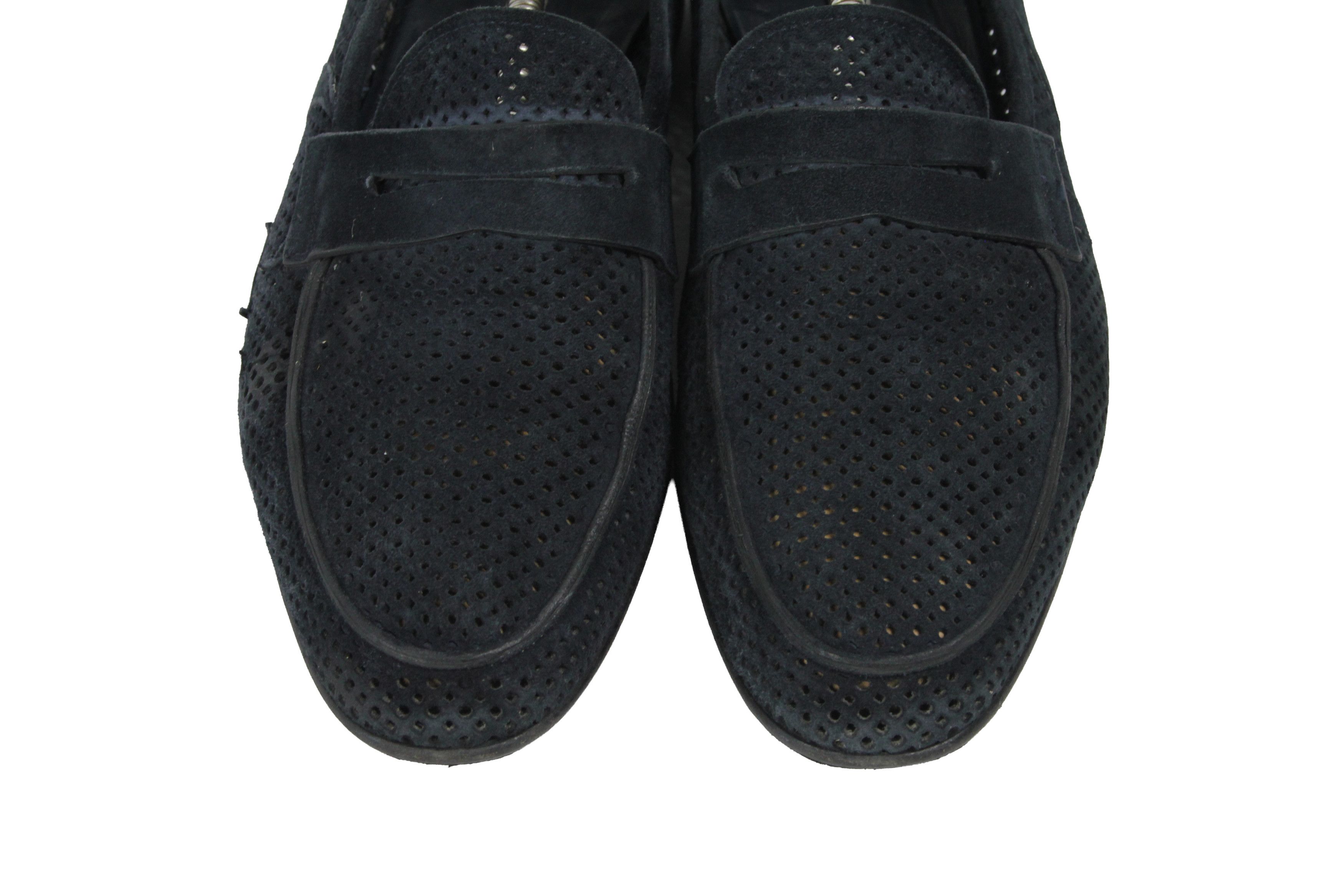 John Galliano 00S Logo Y2K Style Suede Mesh Loafers Vintage Size US 11 / EU 44 - 5 Thumbnail