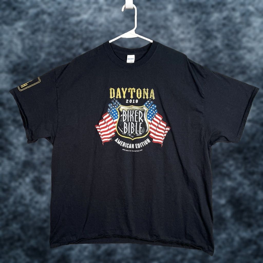 Gildan Gildan Shirt Adult 2XL XXL Black Daytona Biker Bible Motorcycle Rally Mens Size US XXL / EU 58 / 5 - 1 Thumbnail