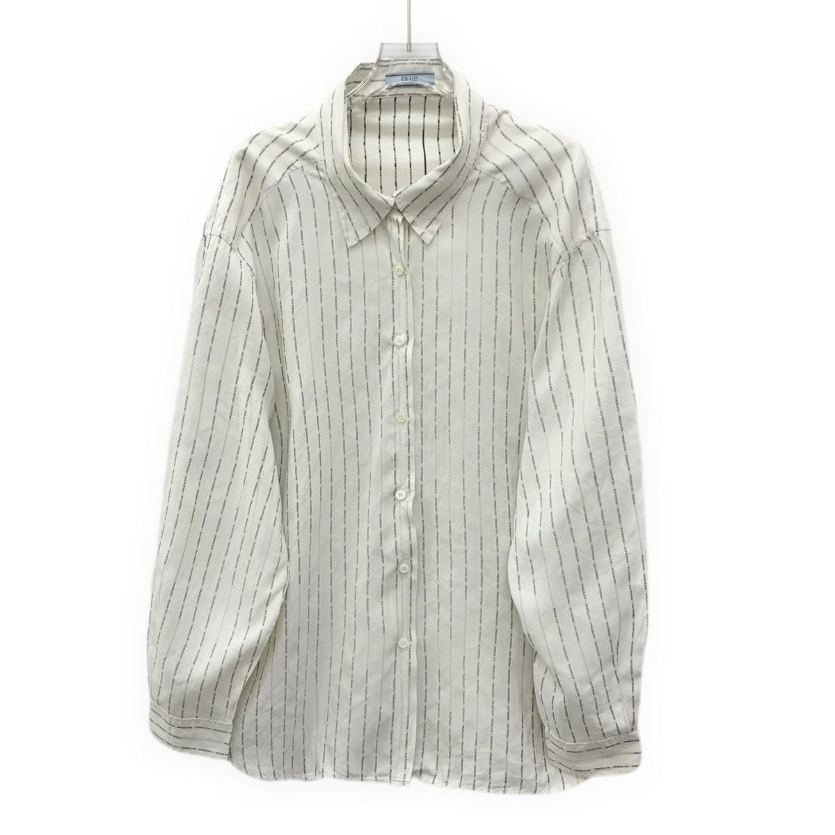 Prada Prada Vertical Stripe Long Sleeve Shirt K26WX Size M / US 6-8 / IT 42-44 - 1 Thumbnail