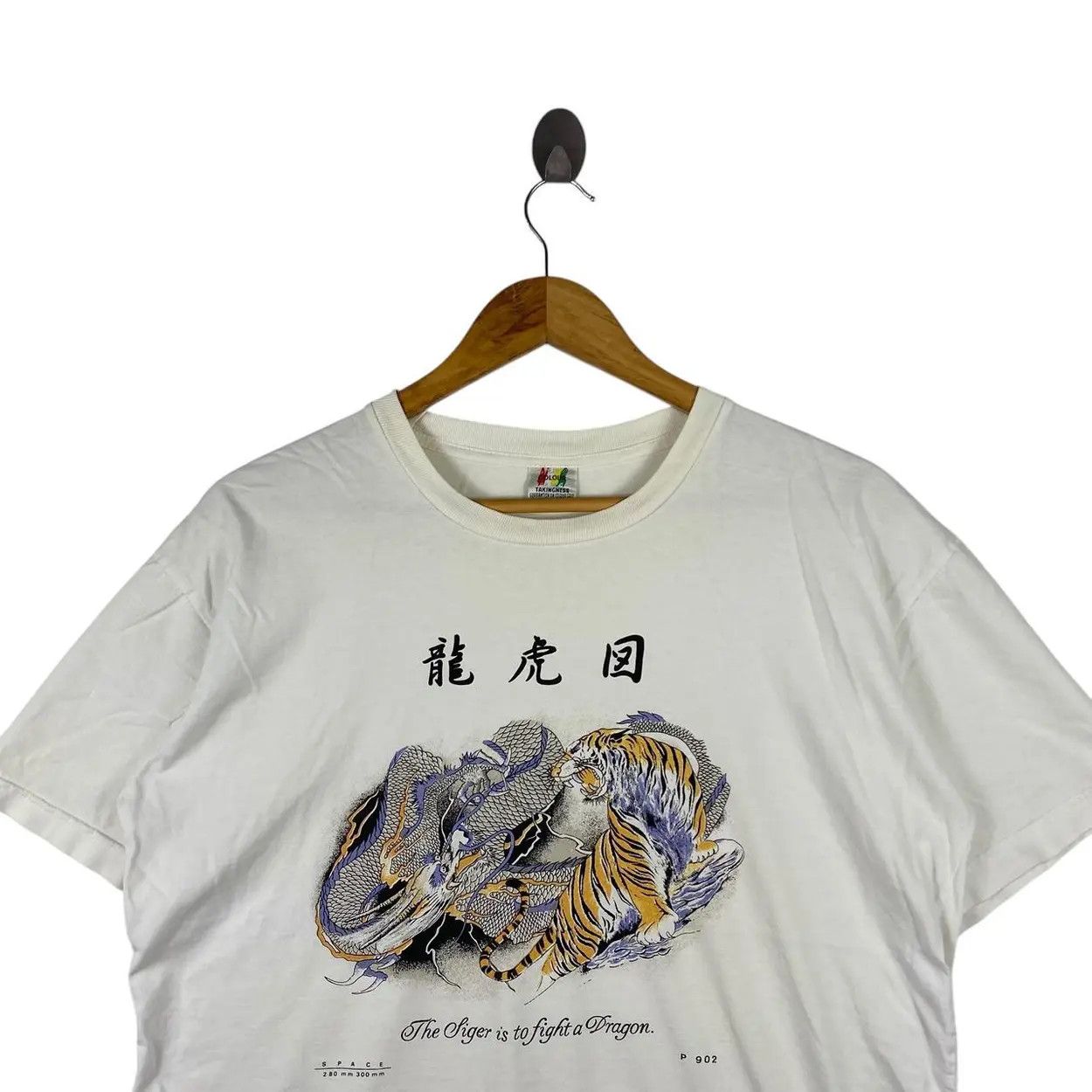 Vintage Vintage SUKAJAN T SHIRTS Tiger VS Dragon Ryu Tee Shirt Size US L / EU 52-54 / 3 - 2 Thumbnail