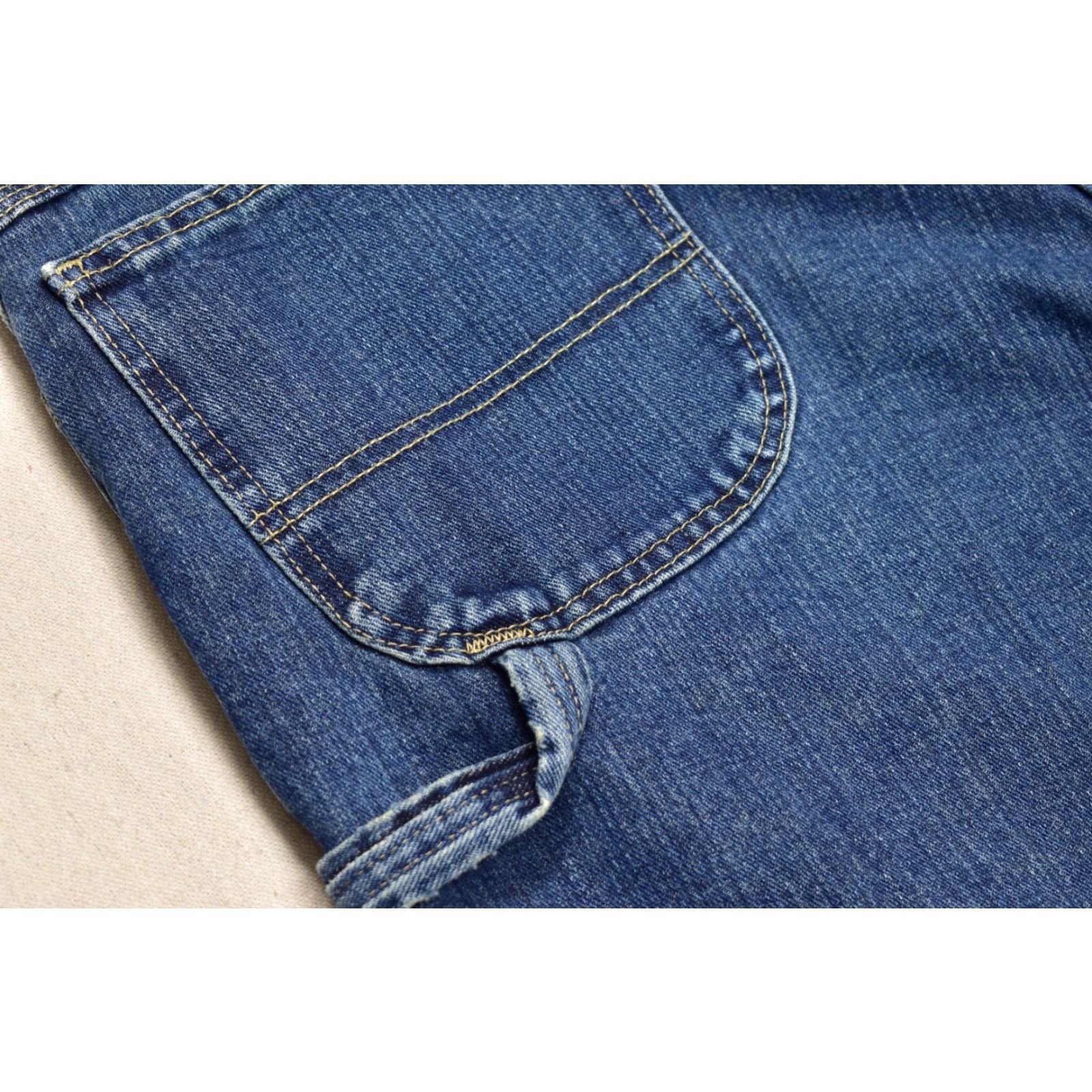 Dickies Dickies Jeans Blue Denim 42x30 Relaxed Fit Carpenter 5-Pocket Workwear Mens Straight Denim Cotton Zip Button Logo Vintage No Size US 42 / EU 58 - 7 Thumbnail