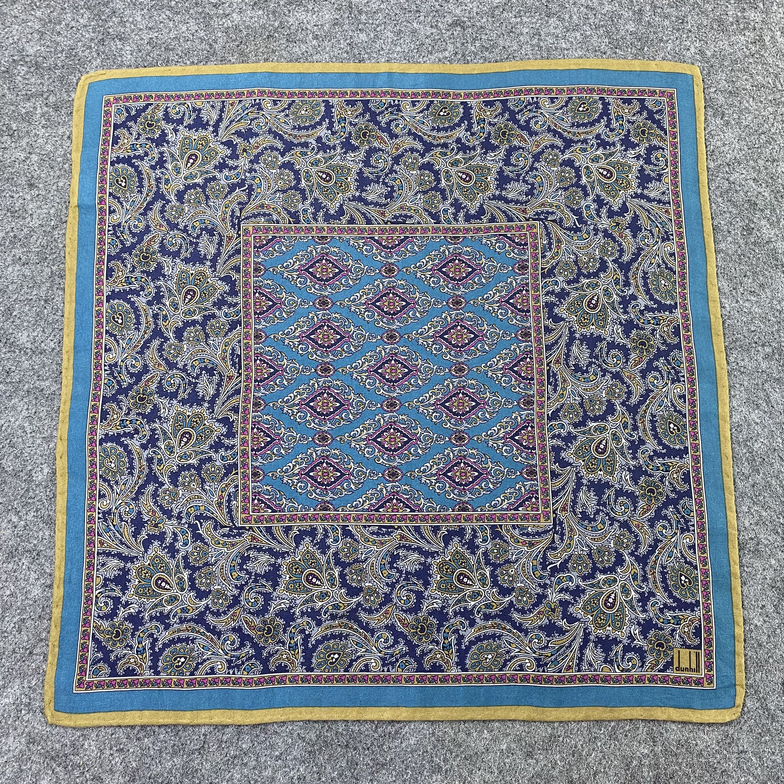 Alfred Dunhill Dunhill Handkerchief Neckerchief Bandana-B2044 Size ONE SIZE - 3 Thumbnail