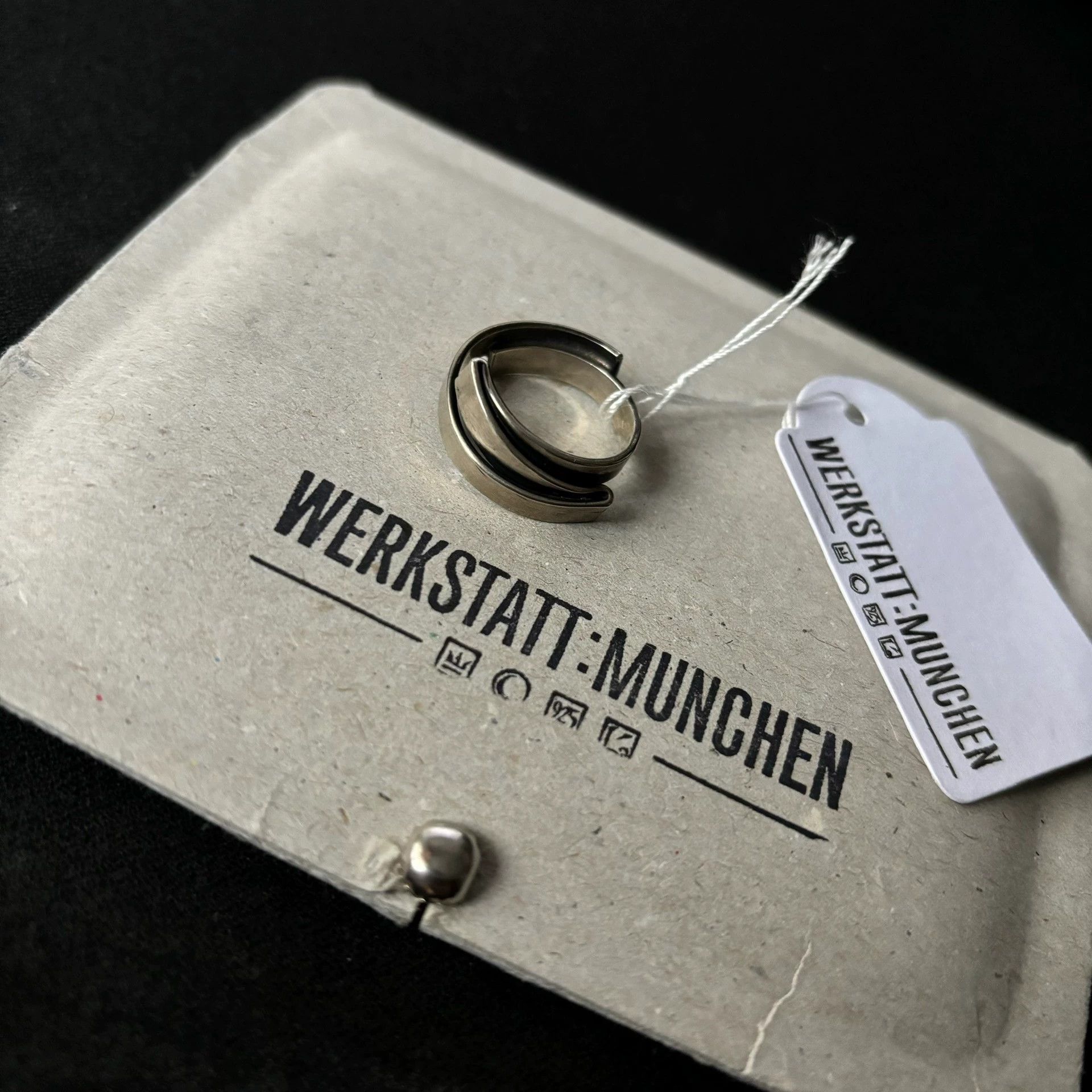 Werkstatt Munchen Werkstatt Munchen New Aged Folded Silver Ring S Size ONE SIZE - 1 Thumbnail