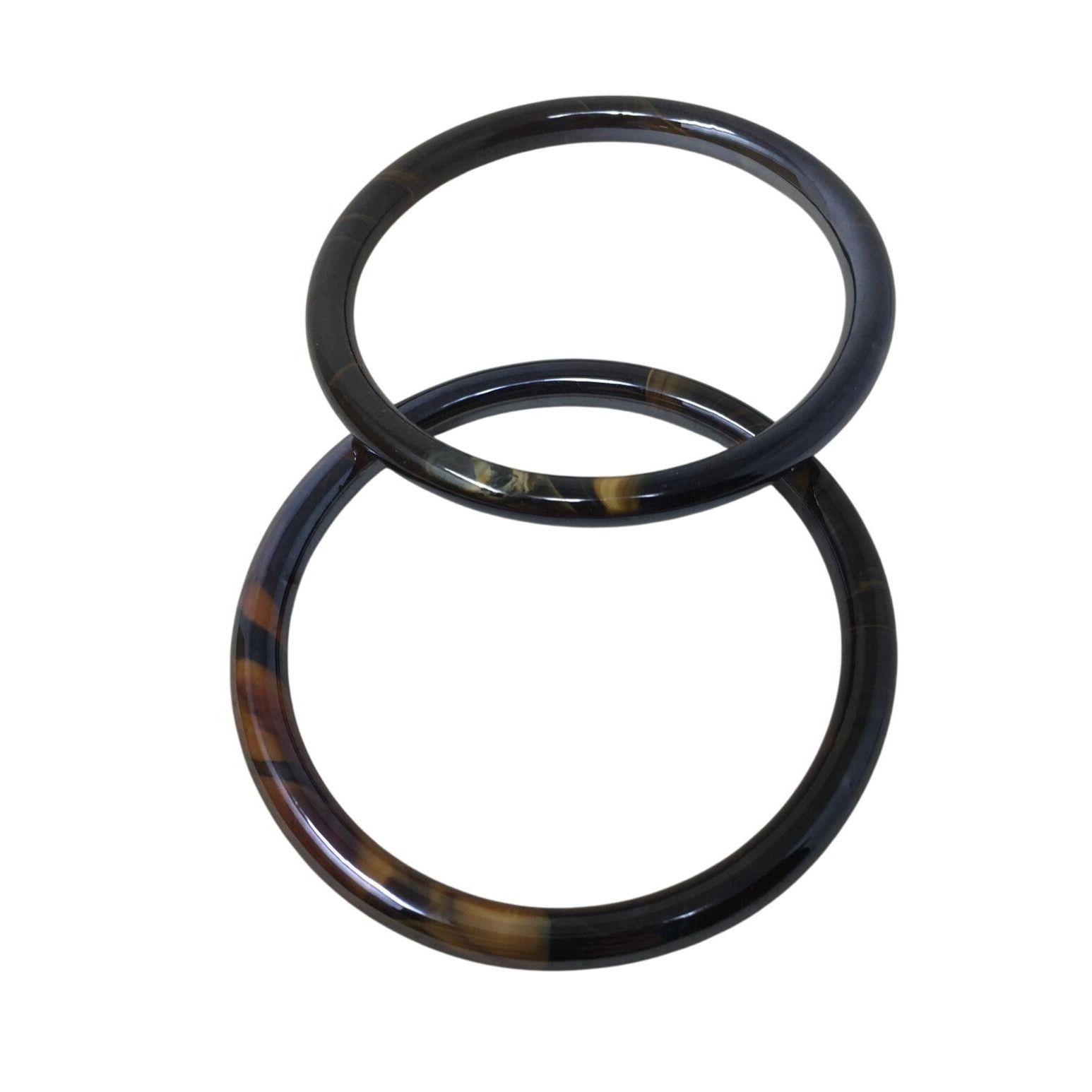 Other Pair of Women's Black and Brown Bangle Bracelets Size ONE SIZE - 3 Thumbnail