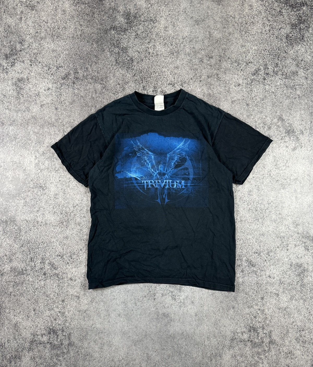 Fruit Of The Loom Vintage Trivium Logo T-shirt streetwear Rare Y2K Metal Rock Size US L / EU 52-54 / 3 - 1 Thumbnail