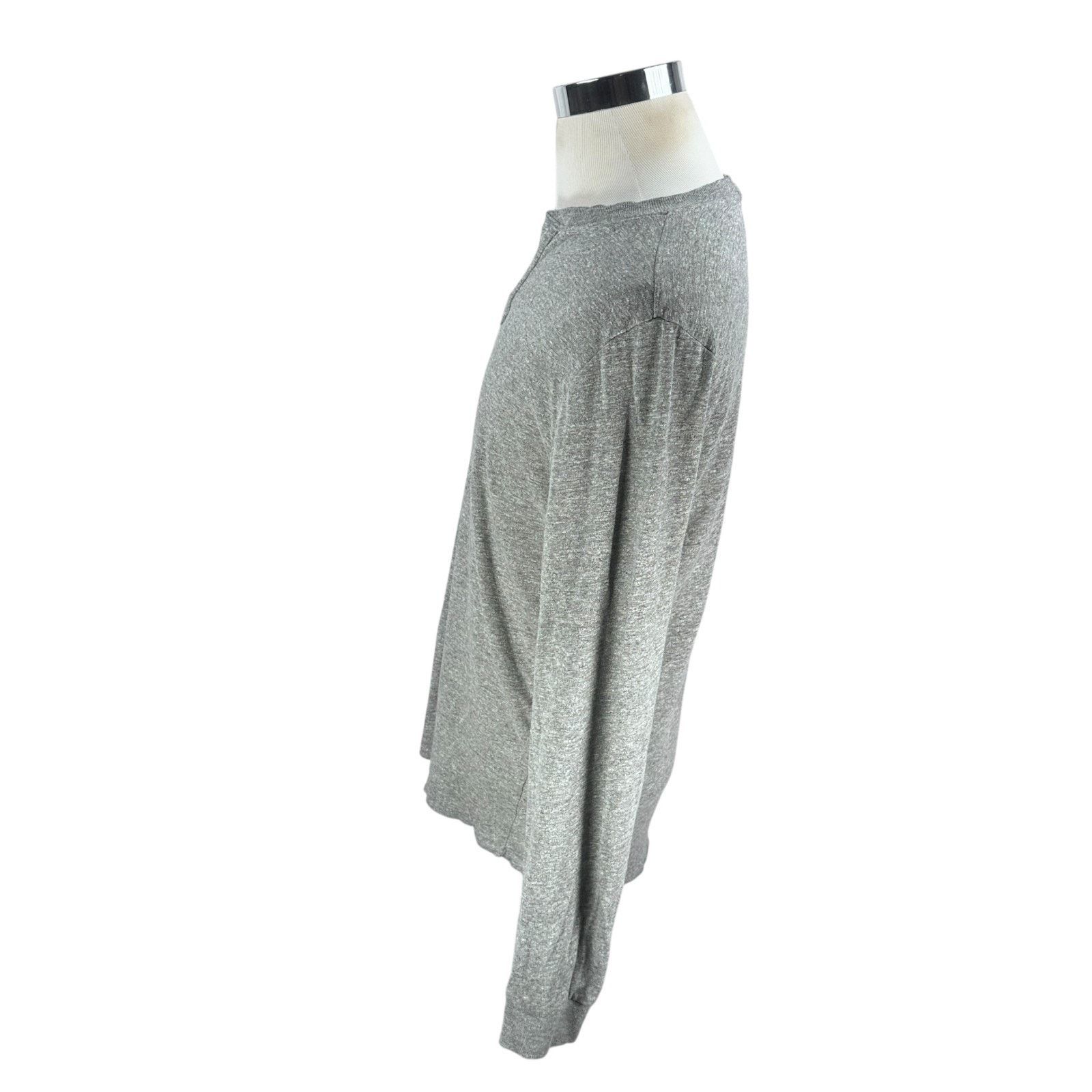 Marine Layer Marine Layer Henley Shirt Men's Marge M/L Gray Long Sleeve Size US L / EU 52-54 / 3 - 4 Thumbnail