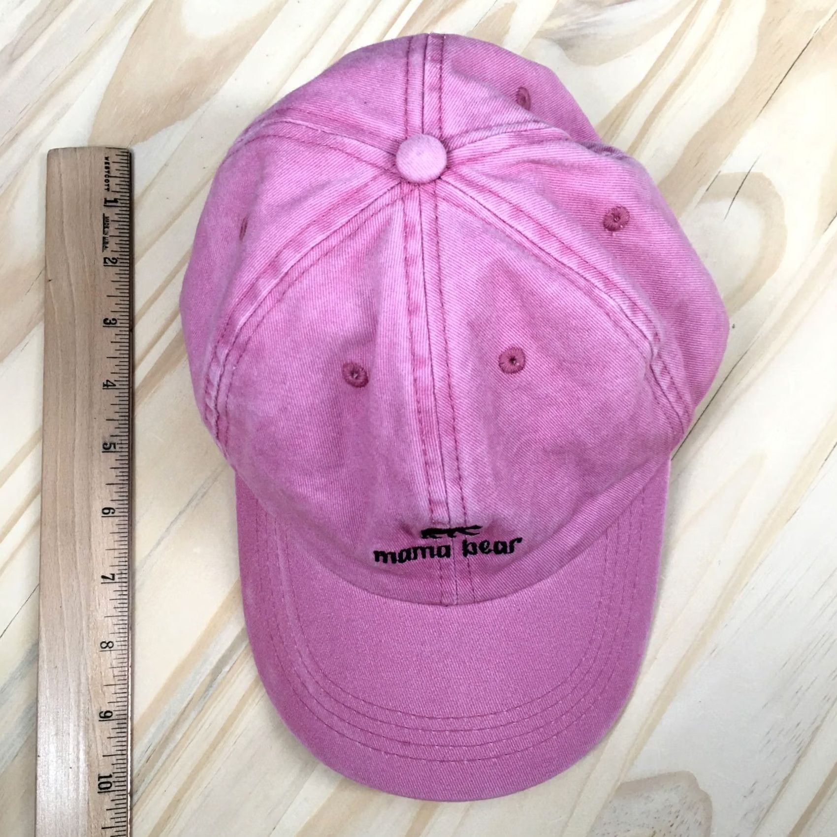Logo 7 Pacific Brim Mama Bear Baseball Cap Womens Pink OS Curved Brim Embroidered Logo Size ONE SIZE - 4 Thumbnail