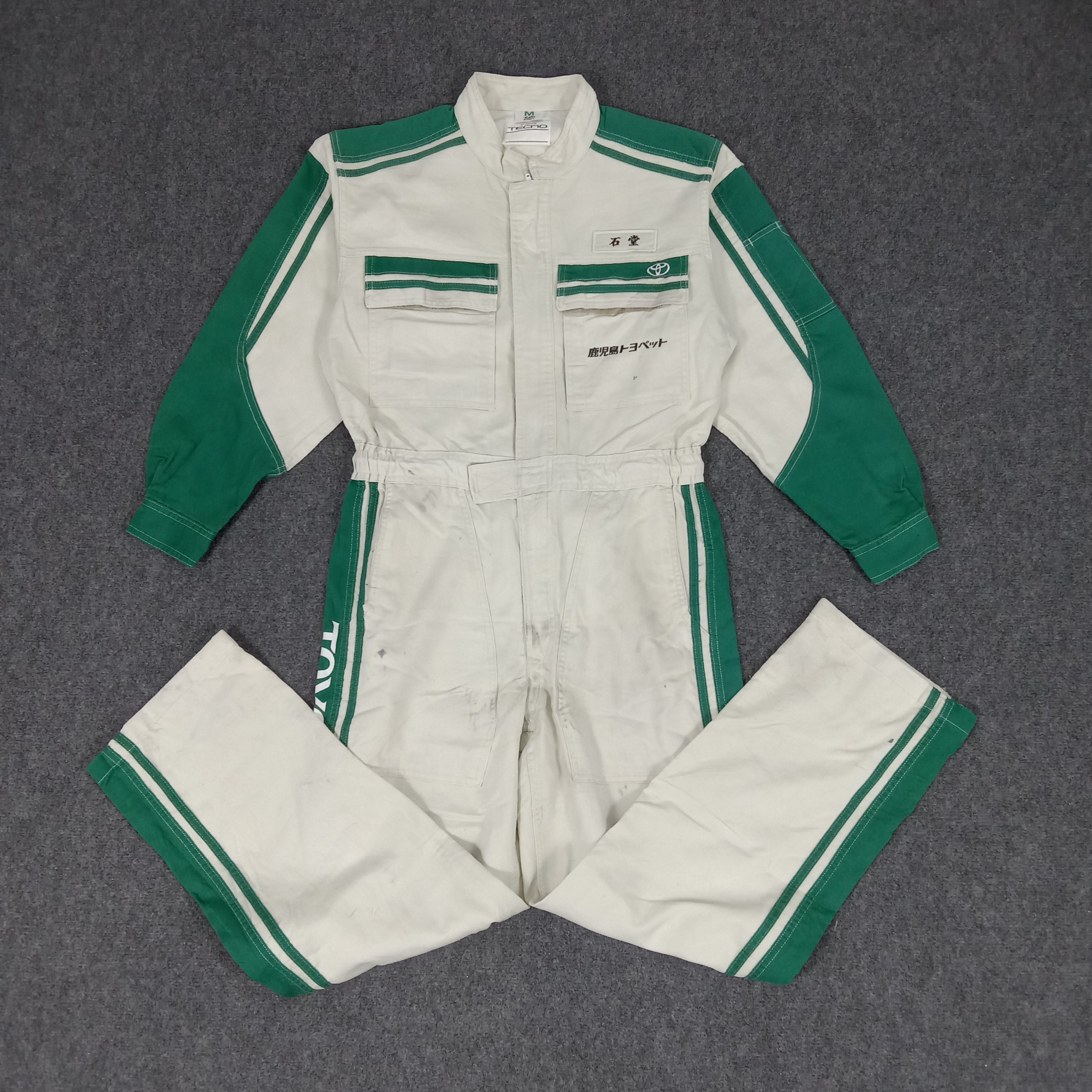Japanese Brand × Vintage Toyopet Tecno Toyota Racing Team Coverall Jacket Size US S / EU 44-46 / 1 - 6 Thumbnail