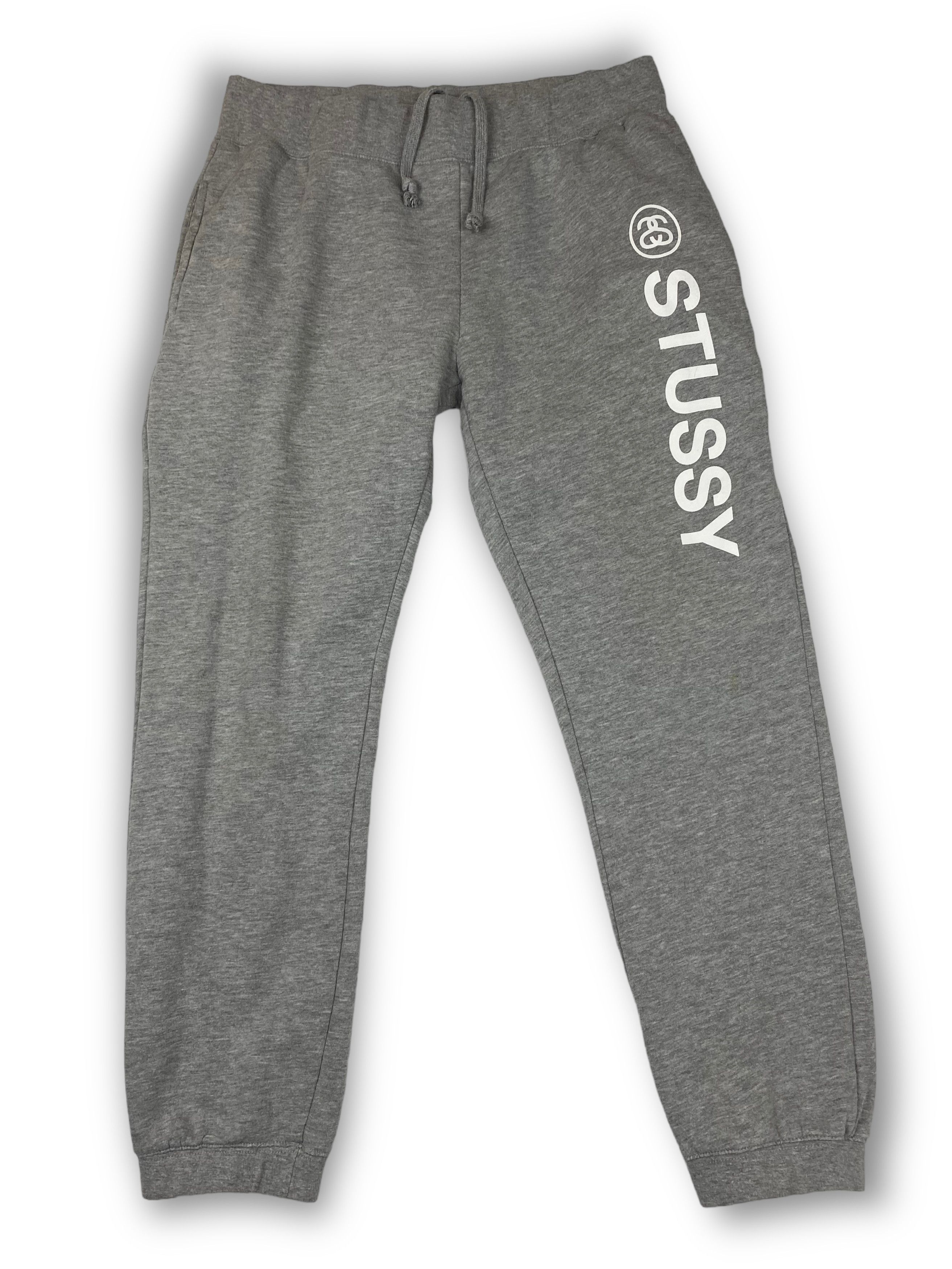 Stussy Vintage STUSSY Grey Big Logo Joggers Sweatpants Y2K M490 Size US 32 / EU 48 - 1 Thumbnail