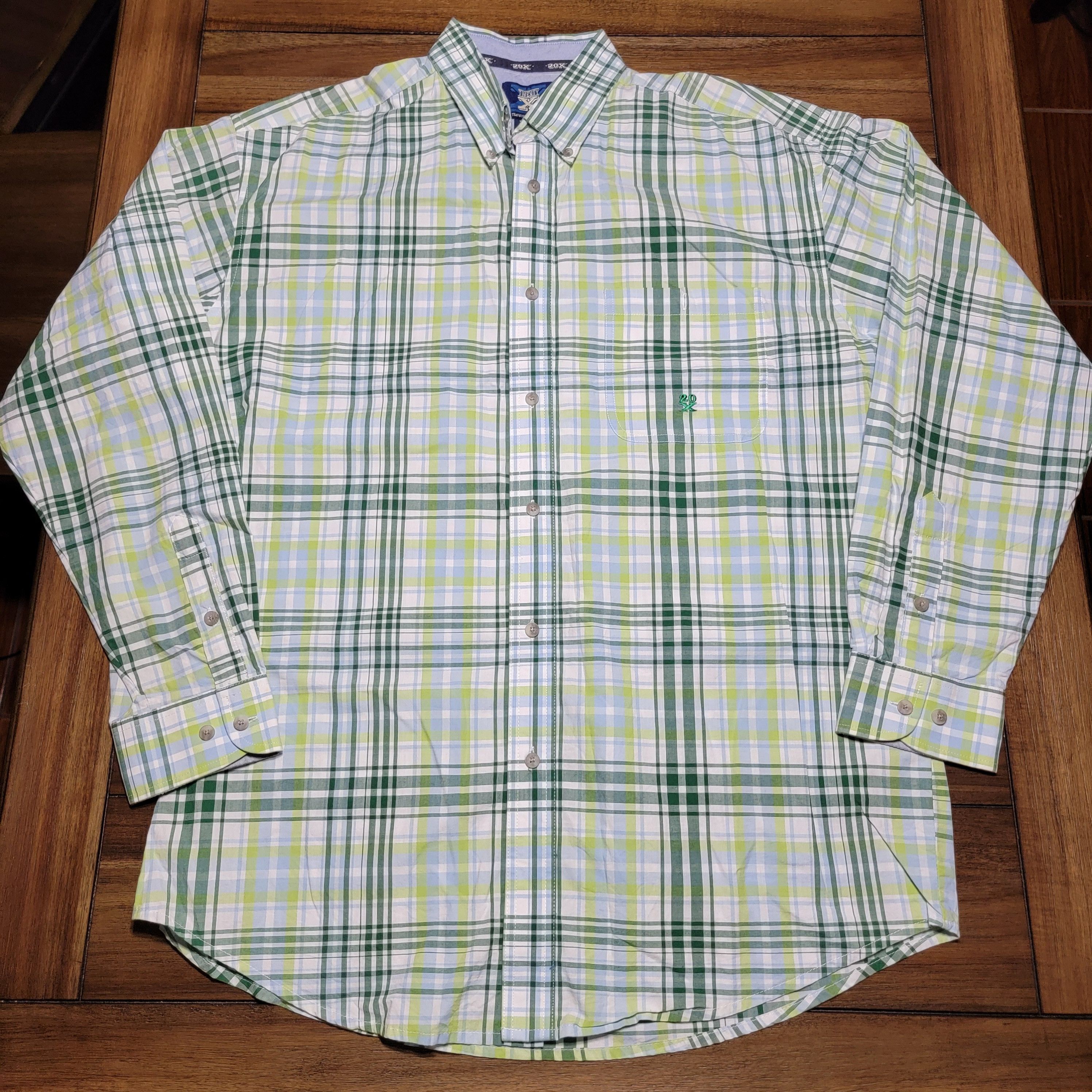 Wrangler Wrangler 20X Full Button LS Shirt - Size Large Size US L / EU 52-54 / 3 - 1 Thumbnail