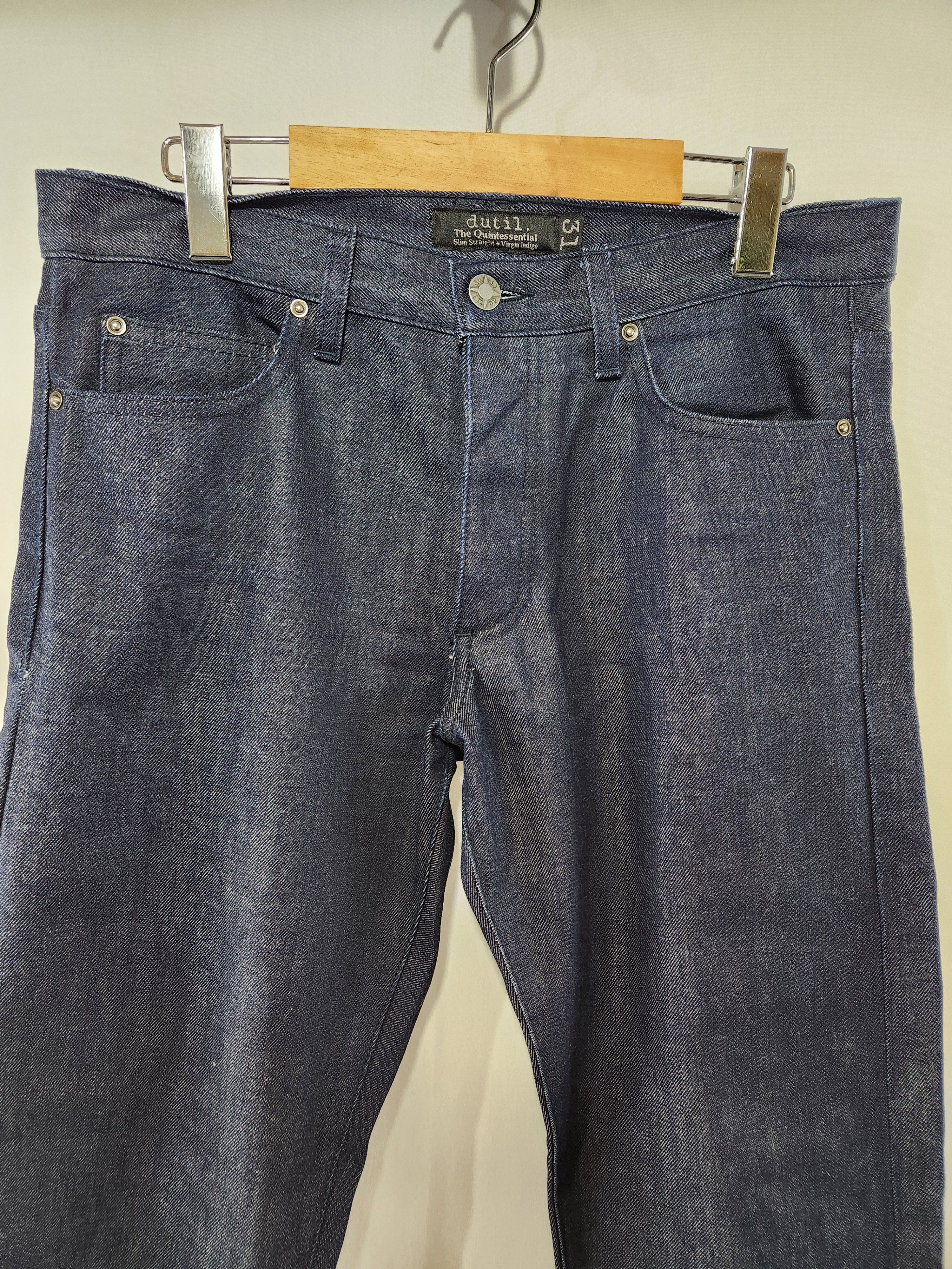 Other DUTIL DENIM The Quintessential Slim Straight Raw Size US 31 - 4 Thumbnail