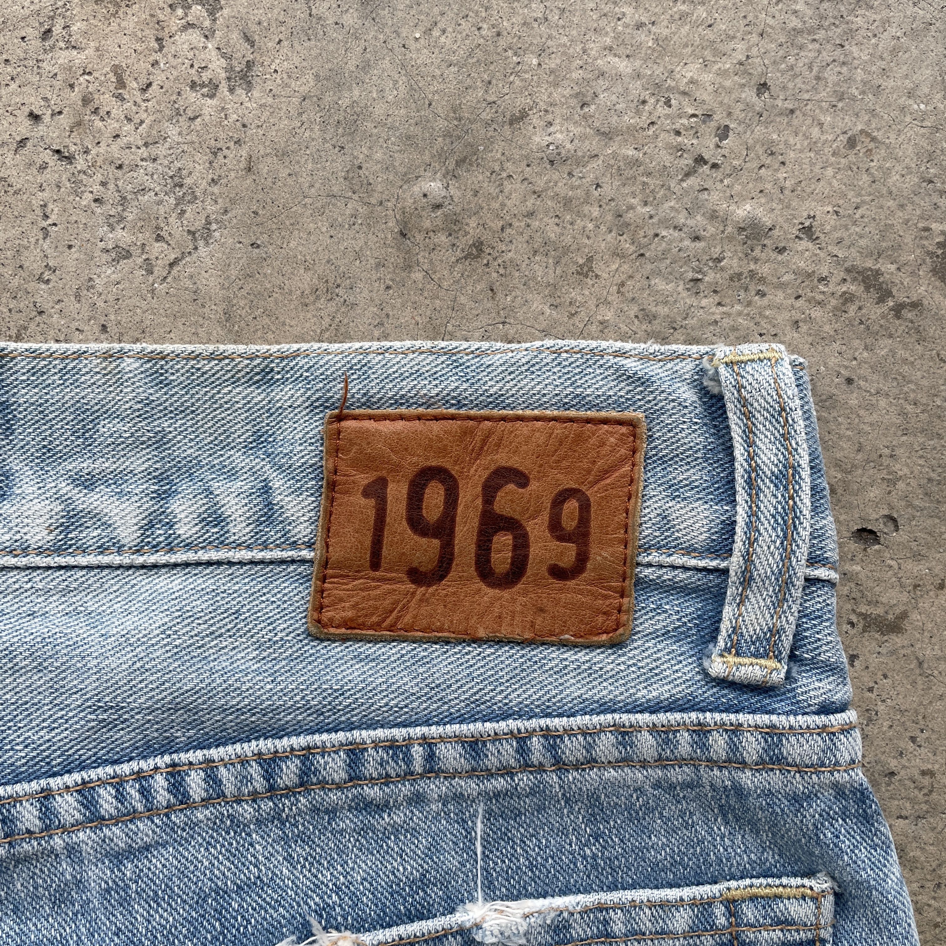 Gap × Jean W32x31.5💥 Vintage 1969 Gap Denim Faded Jeans Pants Size US 32 / EU 48 - 10 Thumbnail