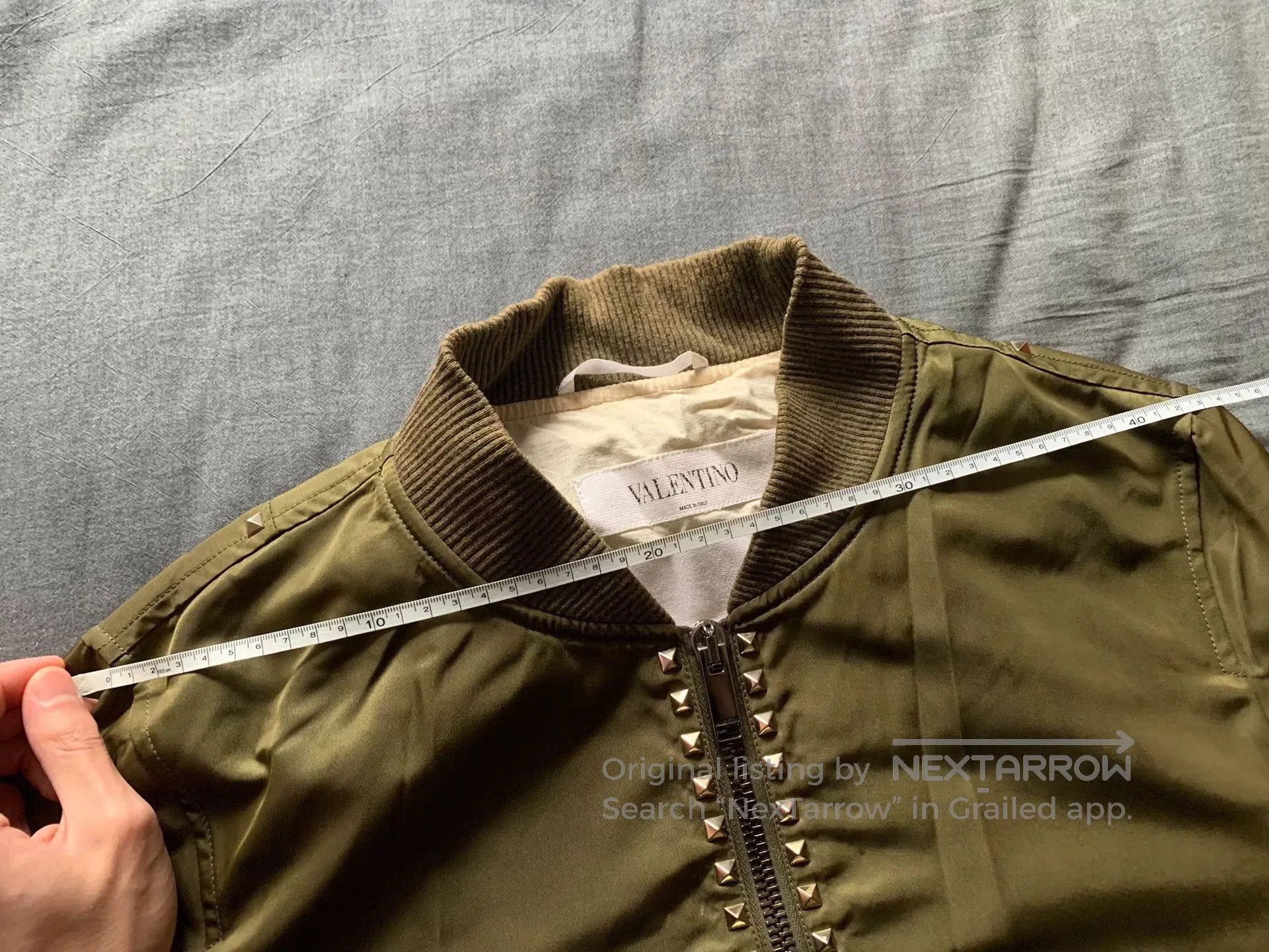 Valentino Valentino Rivet MA1 Bomber Jacket. Size US M / EU 48-50 / 2 - 8 Thumbnail