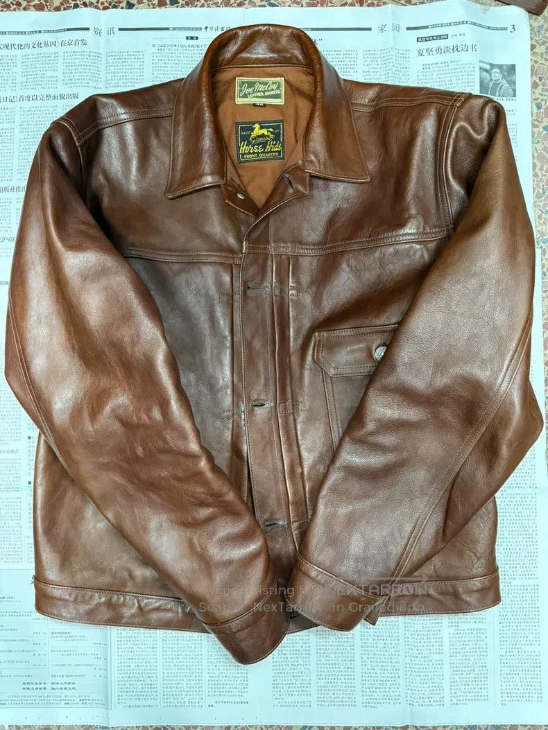 The Real McCoy's The Real McCoys Horseskin Leather Jacket MJ23013 Size US XL / EU 56 / 4 - 5 Thumbnail