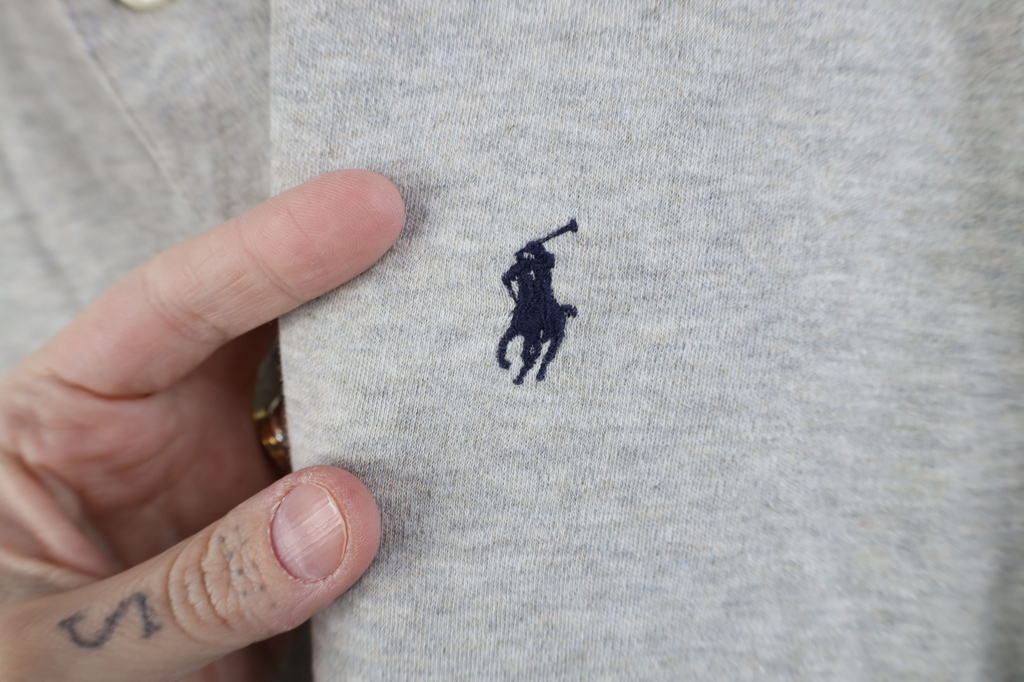 Ralph Lauren Vintage 90s Ralph Lauren Cotton Golf Polo Shirt Heather Gray Size US M / EU 48-50 / 2 - 4 Thumbnail