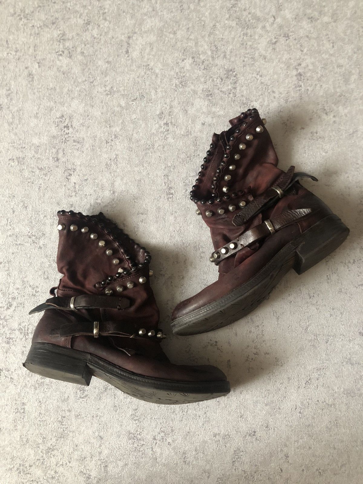 Designer × Japanese Brand A.S. 98 LEATHER BOOT LIKE RICK OWENS STYLE Size US 8 / IT 38 - 1 Thumbnail