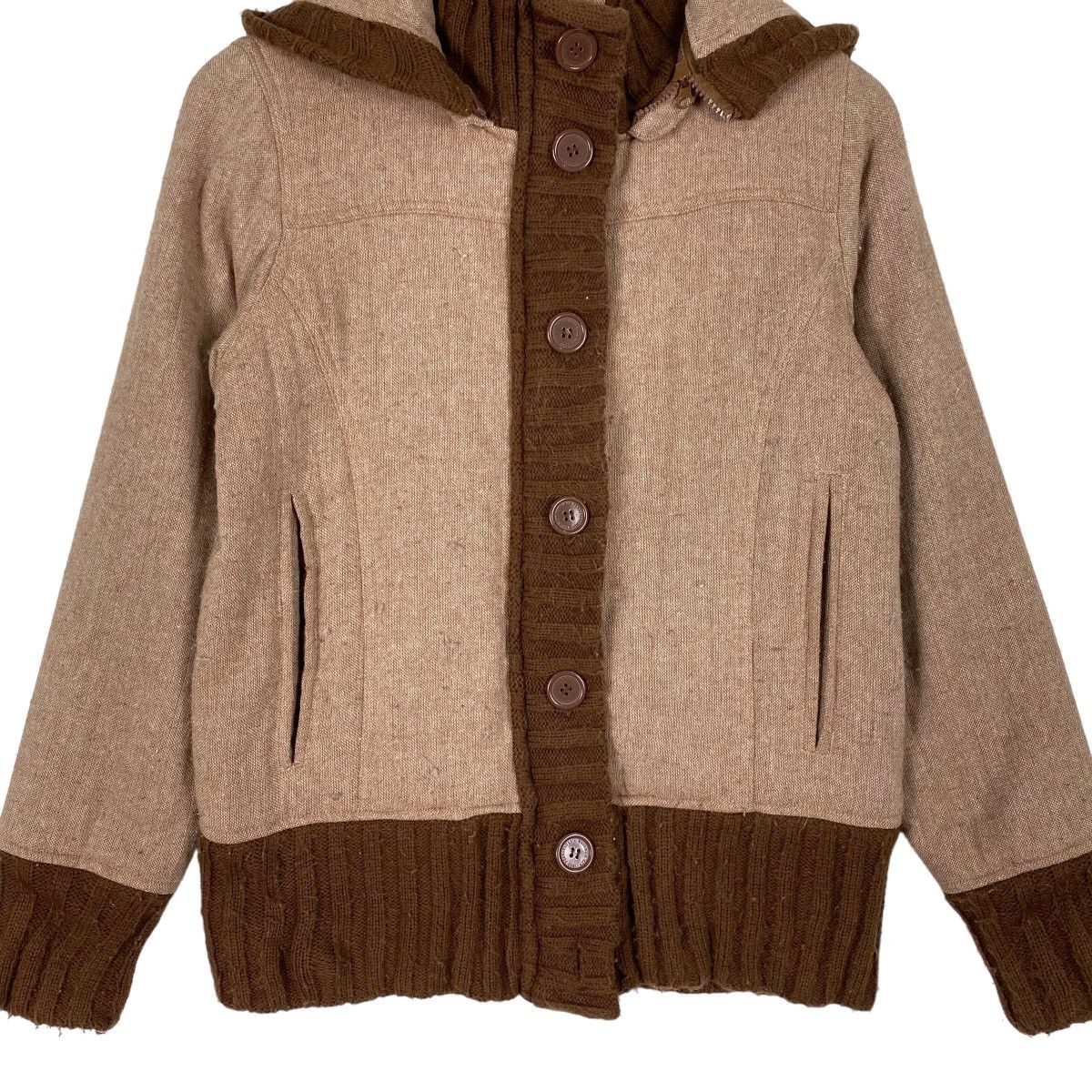 Japanese Brand × Woolrich Woolen Mills Vintage Woolrich Plaid Button Varsity Hoodie Size M Size US M / EU 48-50 / 2 - 5 Thumbnail
