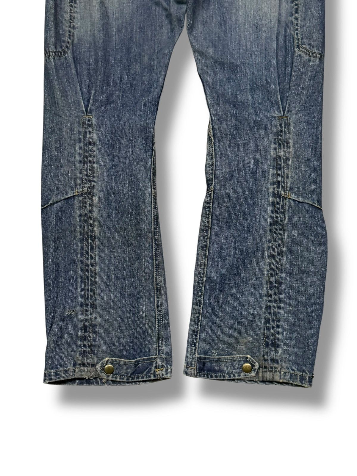 Japanese Brand Vintage Mysty Woman Y2K Japanese Cargo Panel Denim Jeans W32 Size 32" / US 10 / IT 46 - 7 Thumbnail