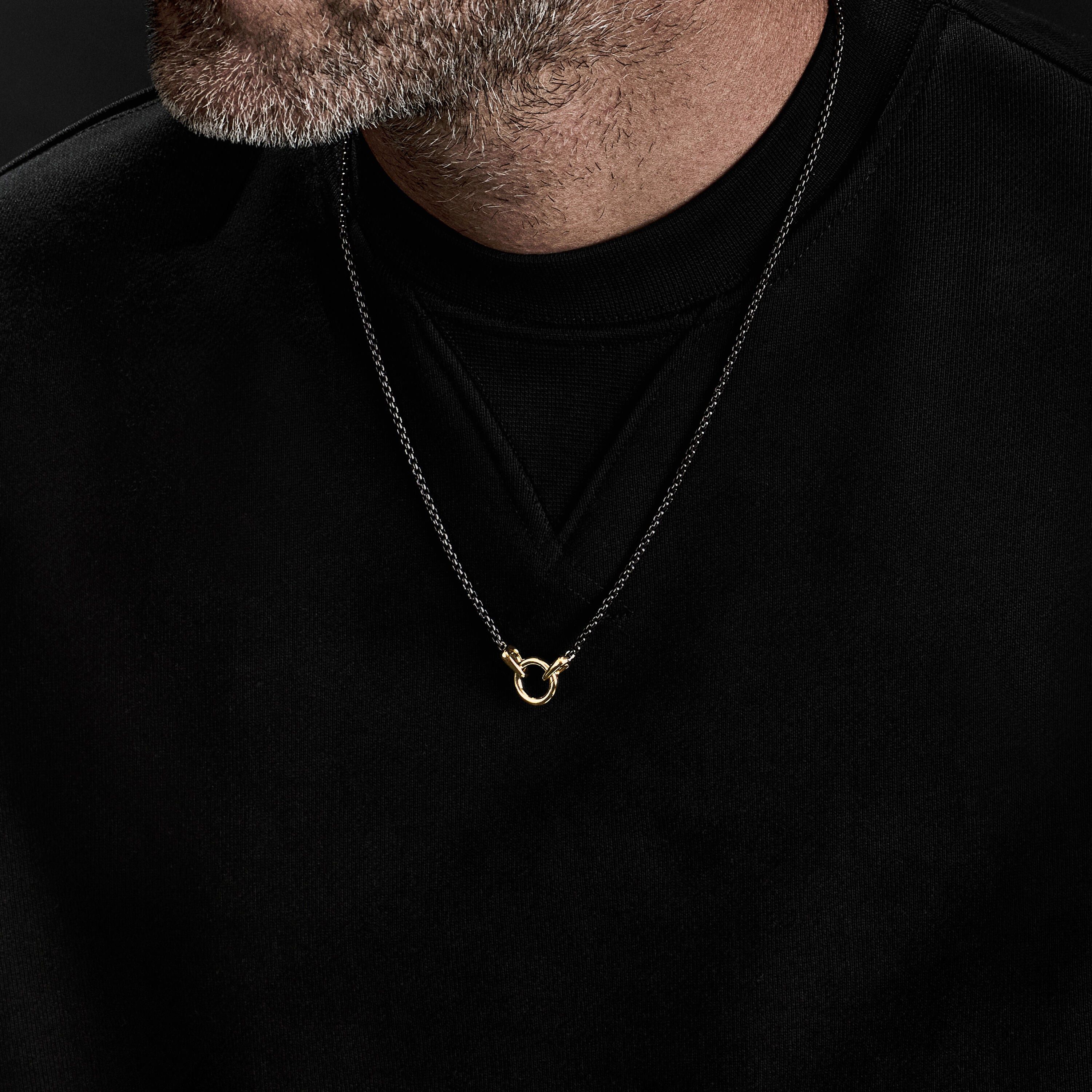 David Yurman o1w1db10526 N25309M /Size 7/Chain Necklace in Golden/Black Size ONE SIZE - 3 Thumbnail