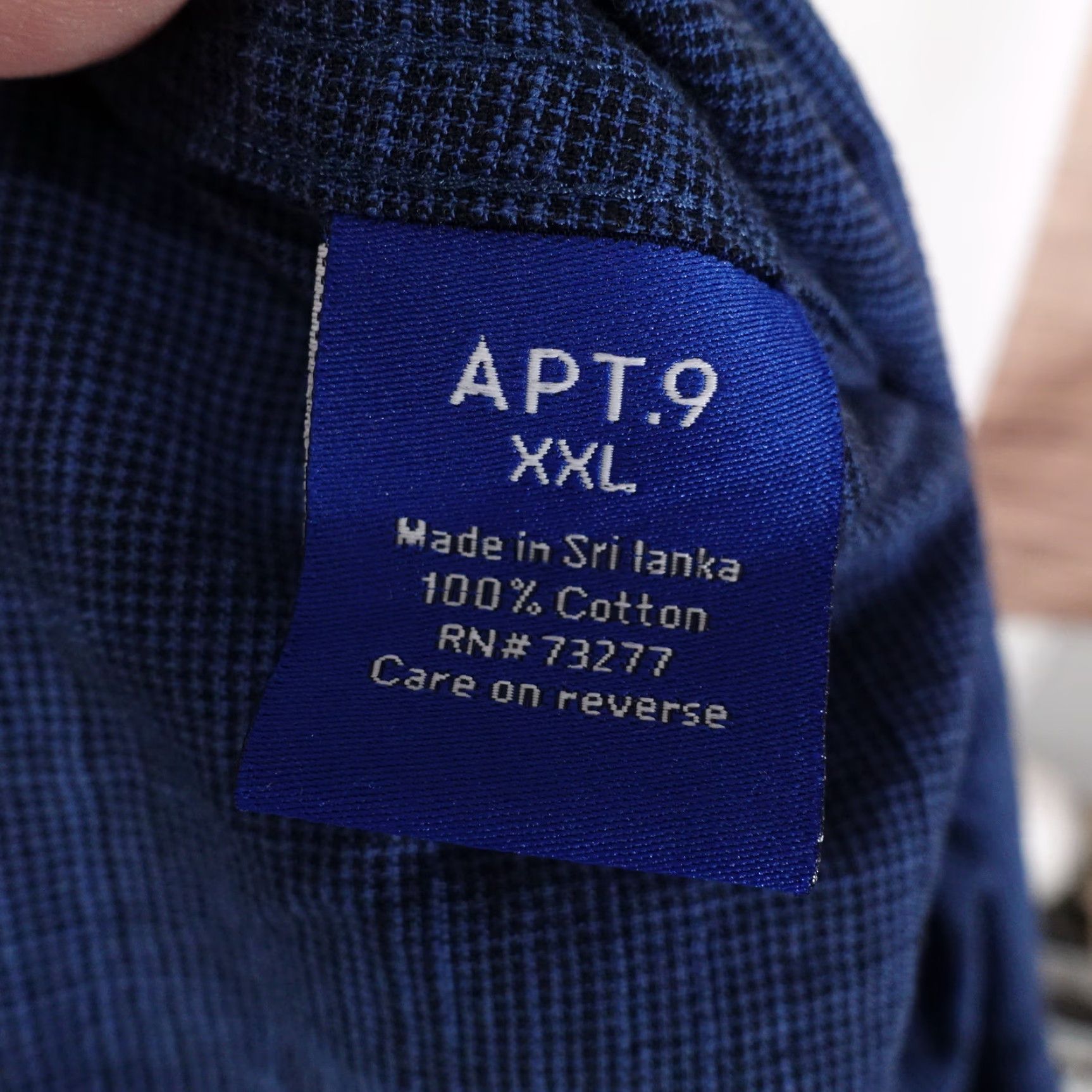 Apt. 9 Vintage APT 9 Men's Long Sleeve Blue Button-Up Shirt 2XL Cotton Business Casual Formal Size US XXL / EU 58 / 5 - 7 Thumbnail