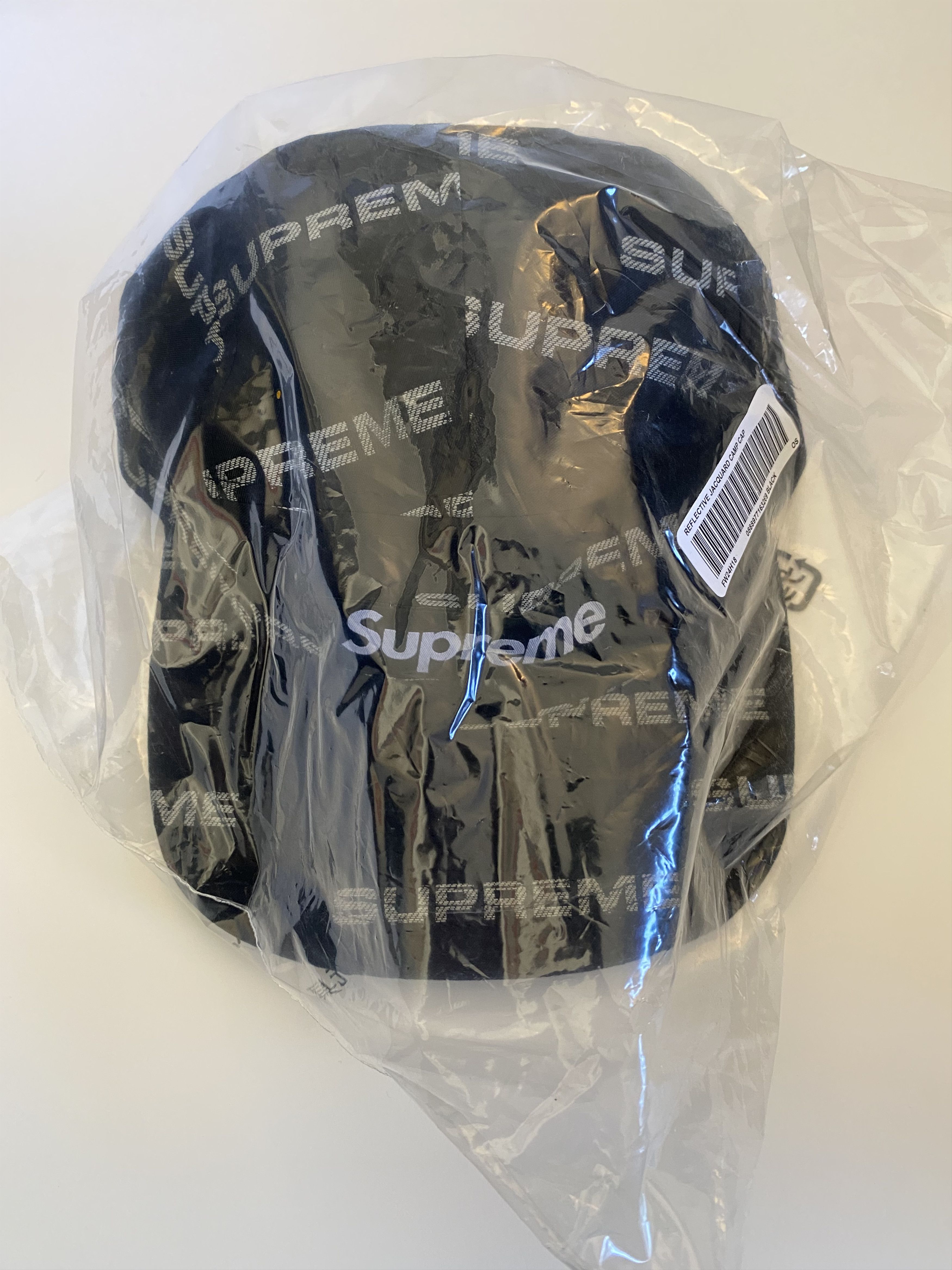 Supreme Reflective Jacquard Camp Cap - Black Size ONE SIZE - 1 Thumbnail