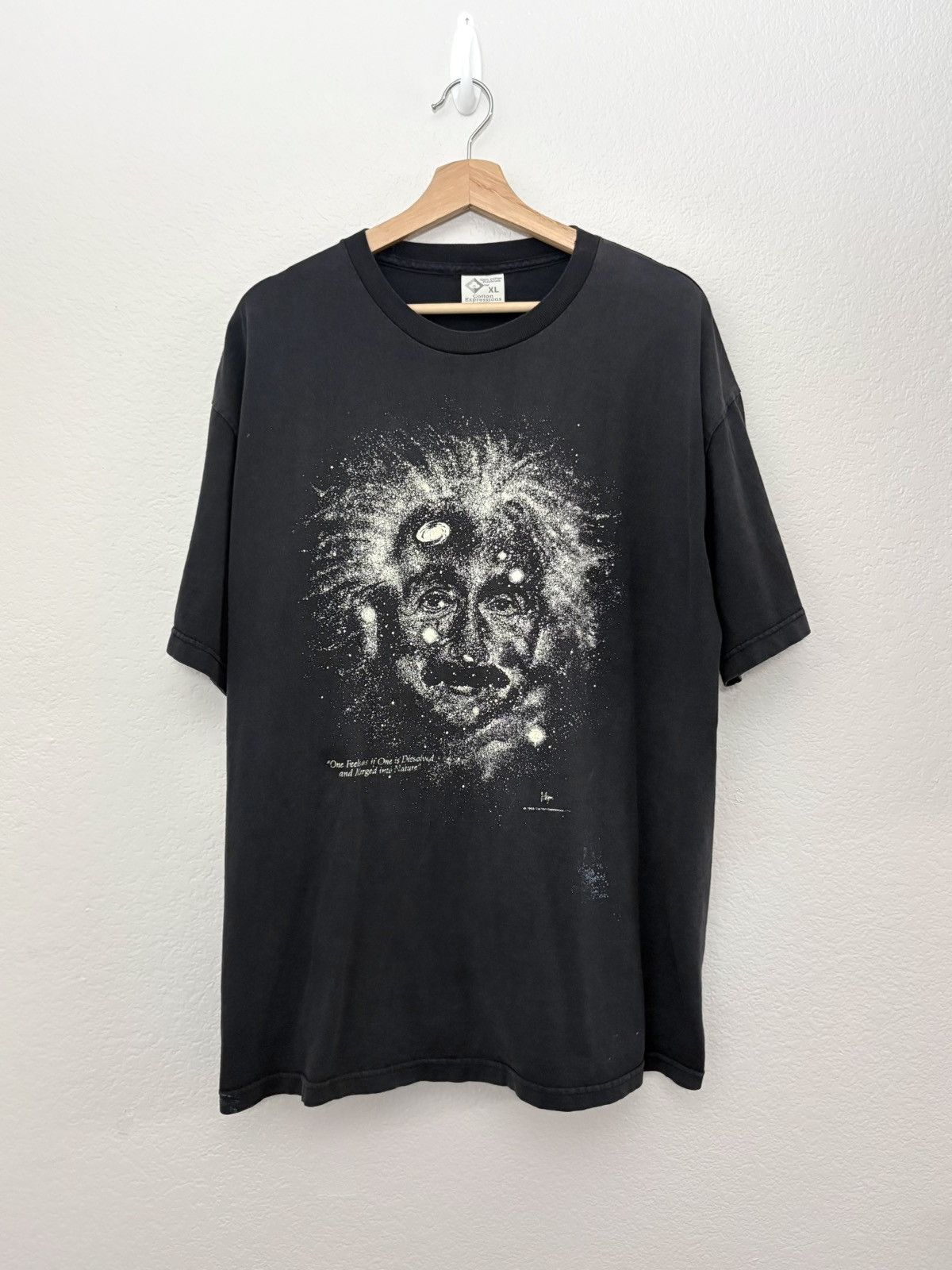 Vintage Vintage 90s Paint Distressed Einstein Shirt Size US XXL / EU 58 / 5 - 1 Thumbnail