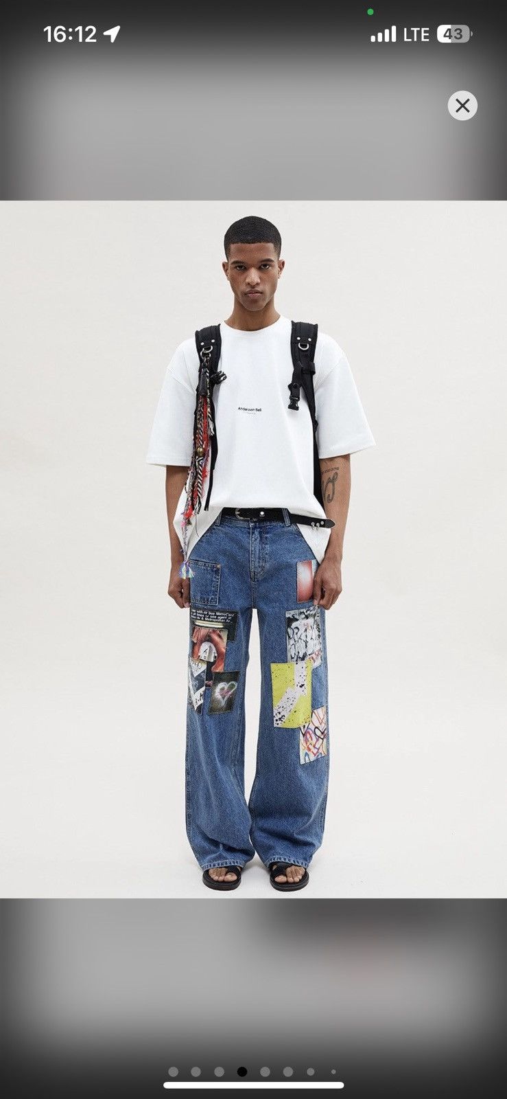 Andersson Bell Andersson bell FILM ARCHIVE WIDE-LEG ARTWORK JEANS Y2K baggy Size US 34 / EU 50 - 10 Thumbnail