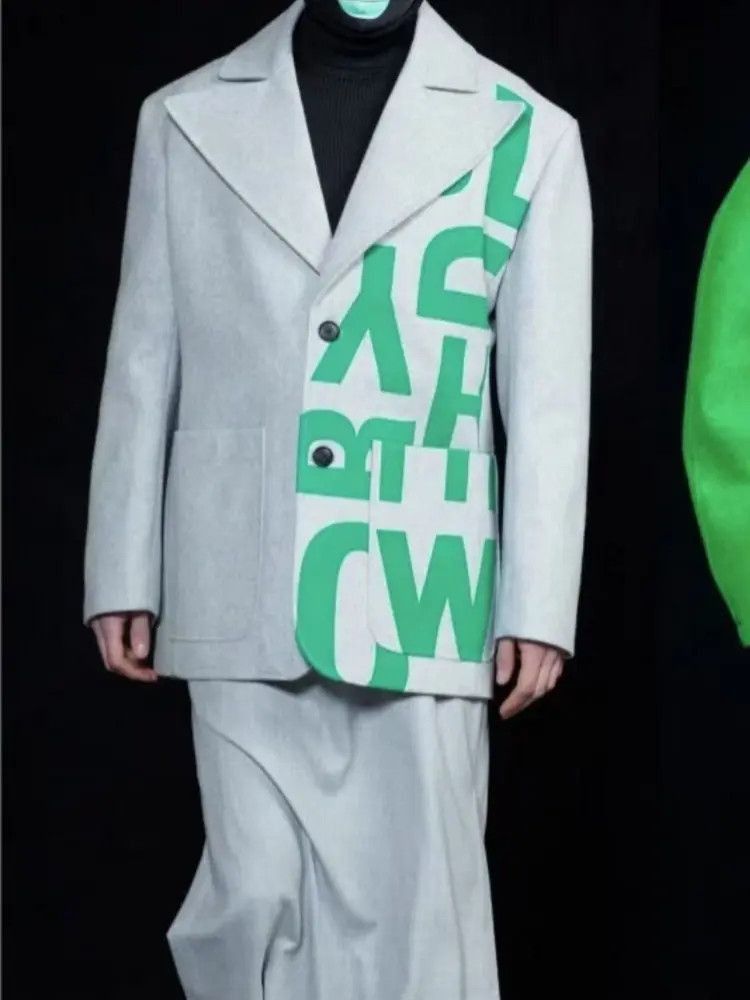 Walter Van Beirendonck Walter Van Noten Litters Print Jacket-2505 Size US M / EU 48-50 / 2 - 9 Thumbnail