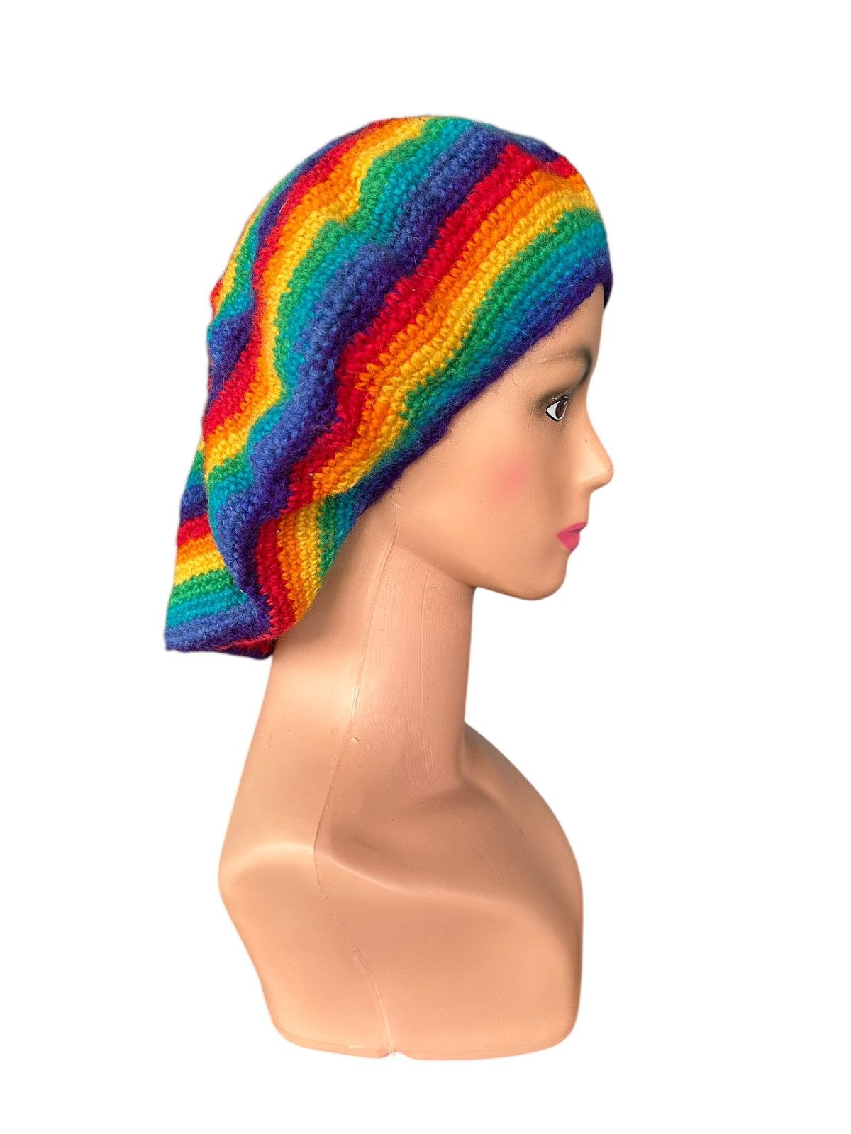 Japanese Brand × Kapital × Vintage Rare Natraj Hippies Style Crochet Knitted Big Hats Size ONE SIZE - 5 Thumbnail