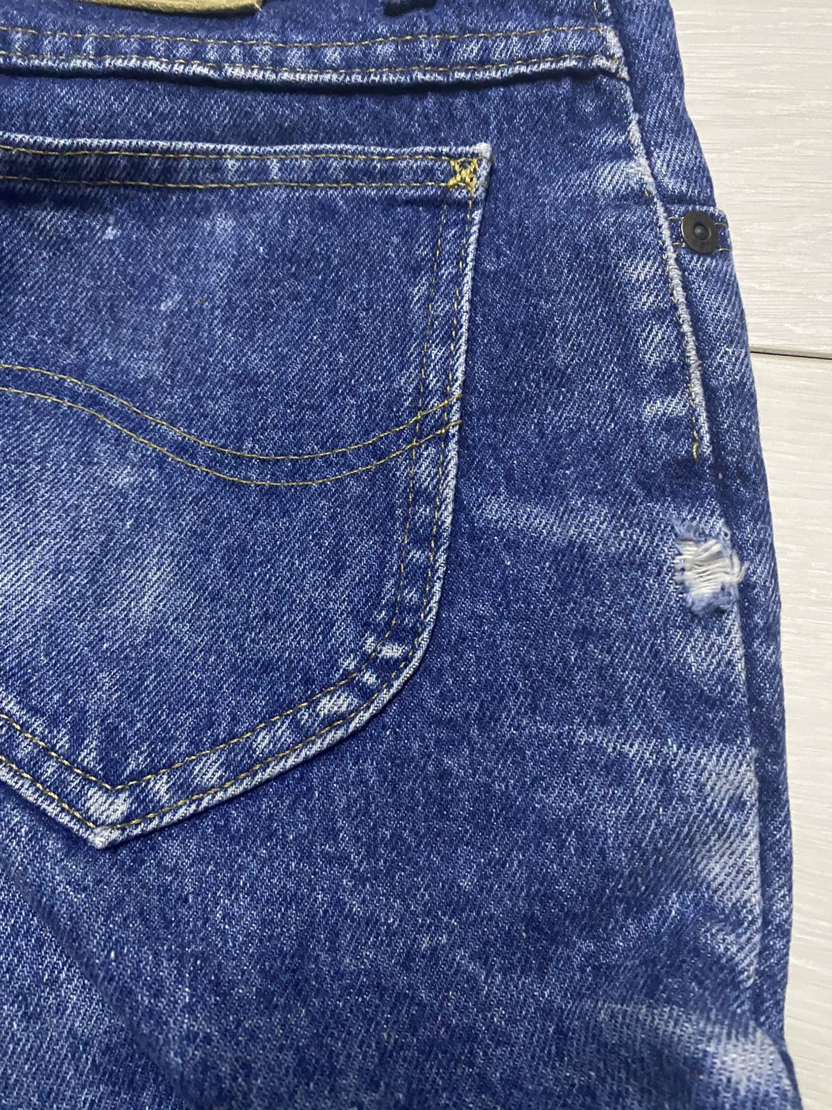 Lee Vintage lee 1889 Blue Wash Frayer Loose Jeans Size US 28 / EU 44 - 11 Thumbnail