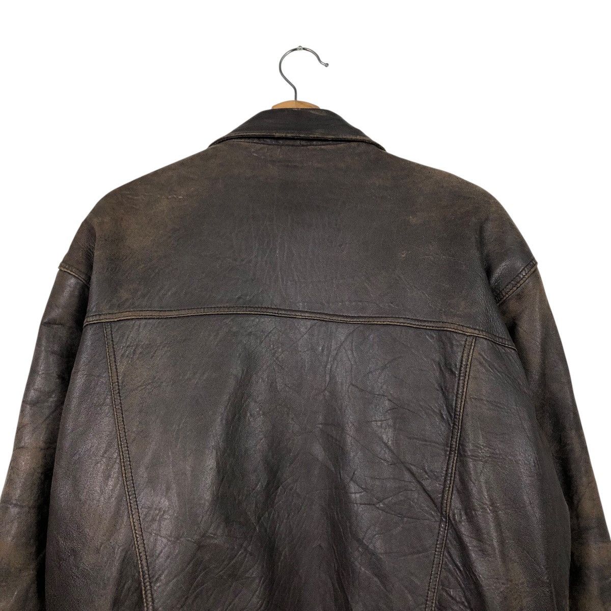 Issey Miyake 📌Vintage Biker Leather Jacket D' Homme A Homme Blanket Size US M / EU 48-50 / 2 - 11 Thumbnail