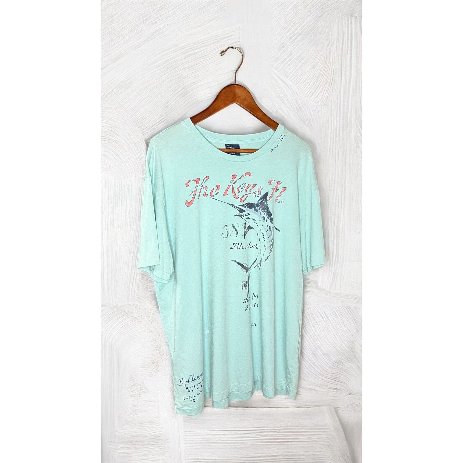 Polo Ralph Lauren Vintage Polo by Ralph Lauren Florida Marlin Tee Size US L / EU 52-54 / 3 - 1 Thumbnail