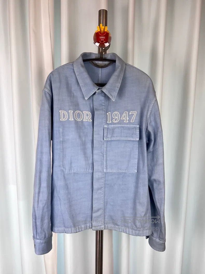 Dior Dior Old 1947 embroidered denim shirt jacket Size US M / EU 48-50 / 2 - 1 Thumbnail