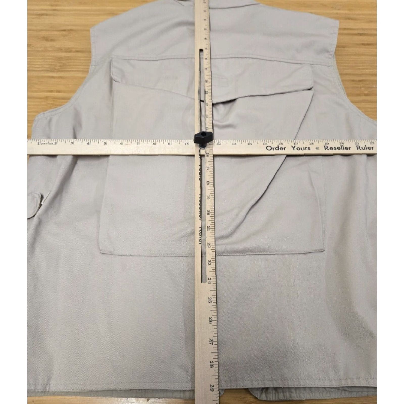 Banana Republic VINTAGE Banana Republic Safari Vest Jacket Men XL Beige 100% Cotton Canvas Hood Hidden Pockets Zipper Stand-Up Collar Outdoor Safari 80s 90s Size US XL / EU 56 / 4 - 8 Thumbnail