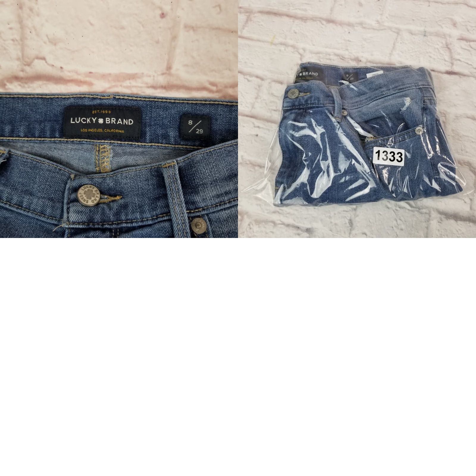 Lucky Brand Lucky Brand Jeans - Womens Crop Distressed Brooke Mid Rise 8 / 29 Blue 5-Pocket Denim Size 30" / US 8 / IT 44 - 9 Thumbnail