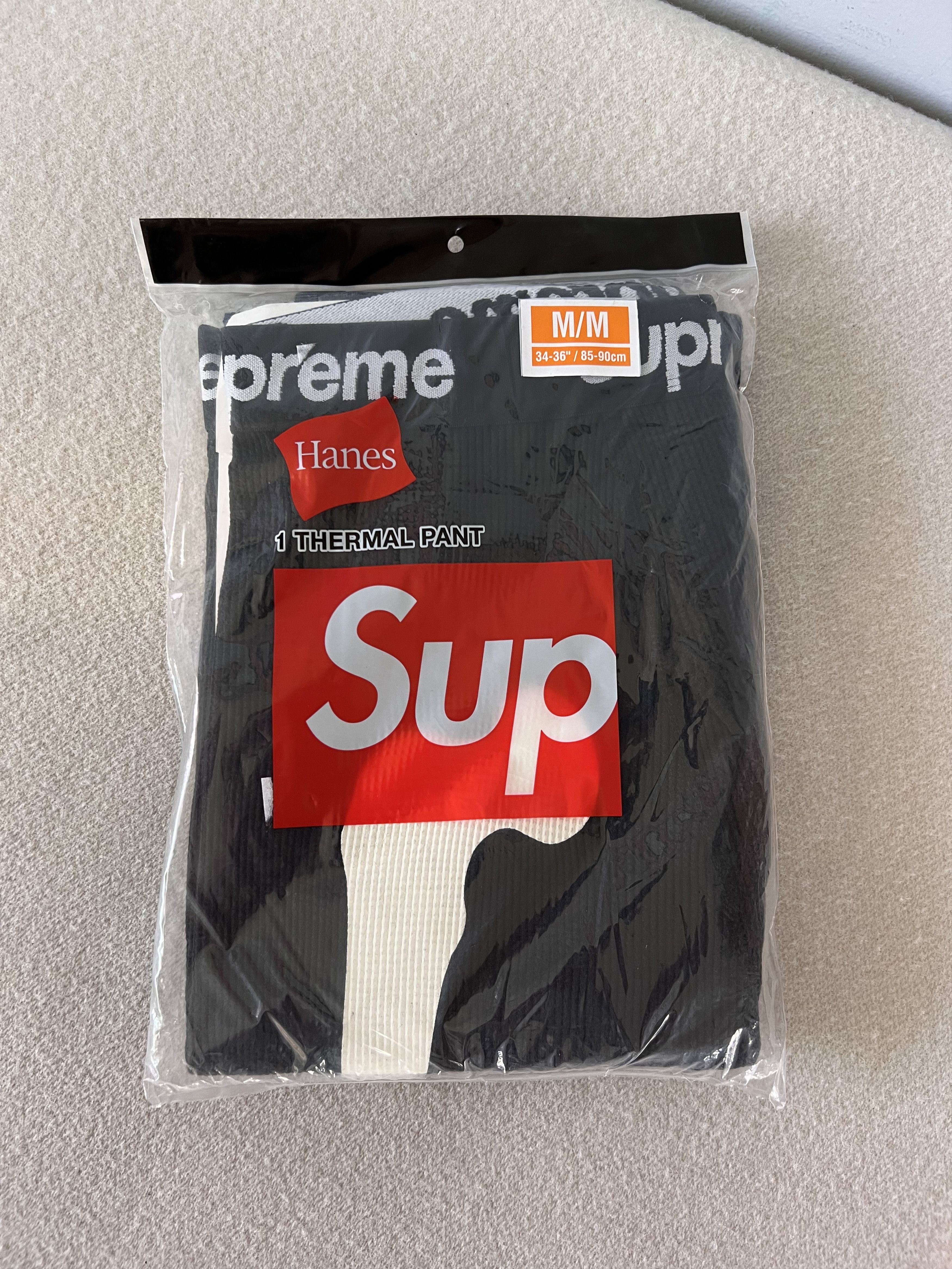 Hanes × Supreme Supreme Hanes Bones Thermal Pants in Black Size US 32 / EU 48 - 2 Thumbnail