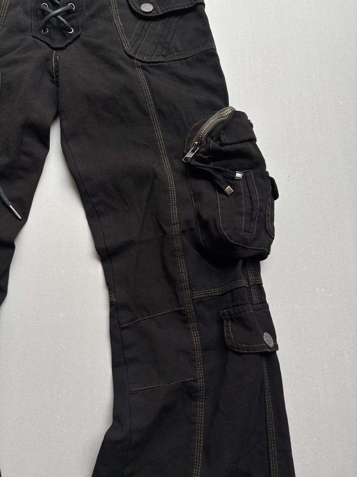 Japanese Brand lace up cargo pants Size US 26 / EU 42 - 3 Thumbnail