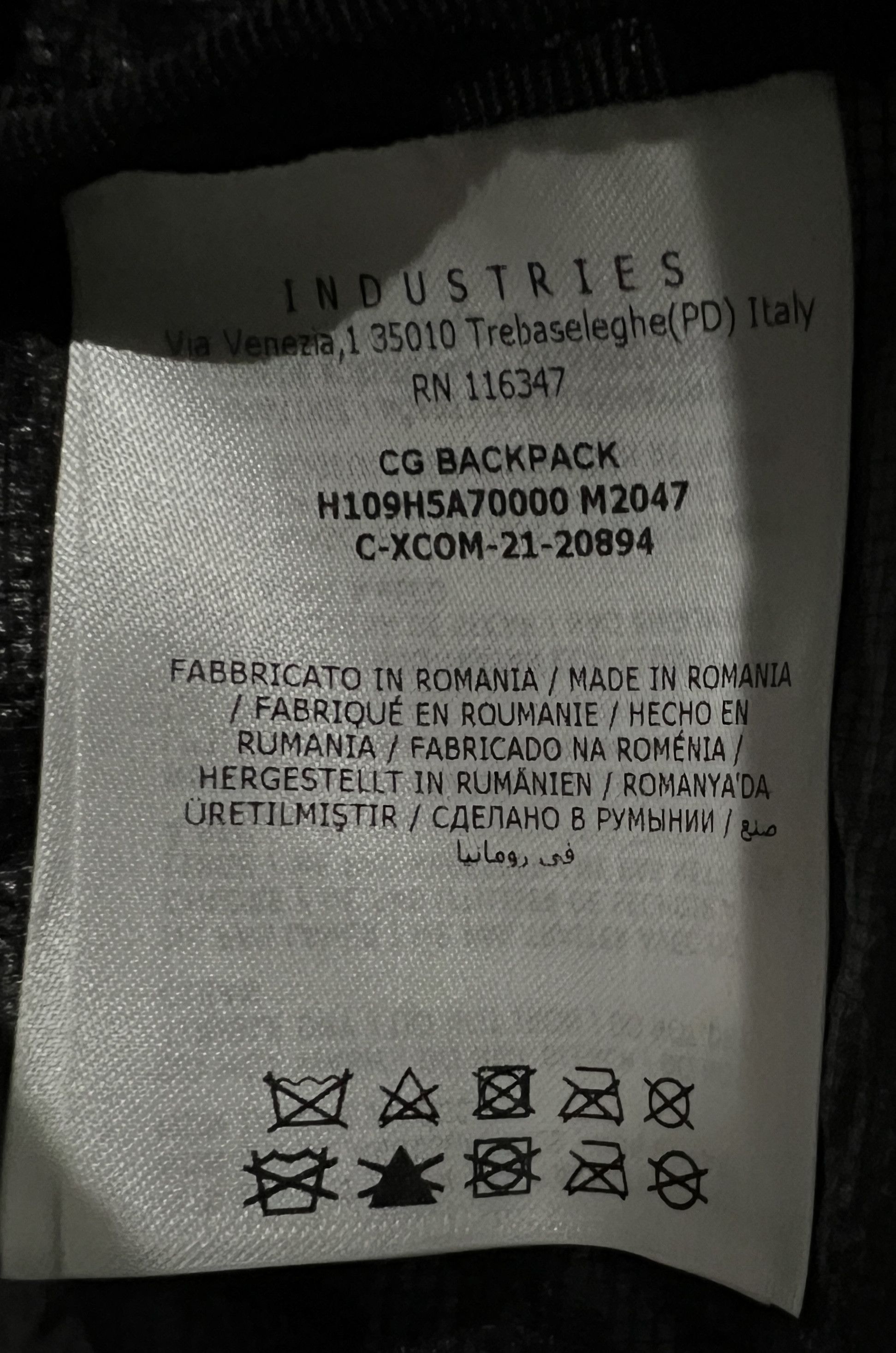 Craig Green × Moncler MONCLER x CRAIG GREEN emergency-print taffeta backpack black Size ONE SIZE - 8 Thumbnail