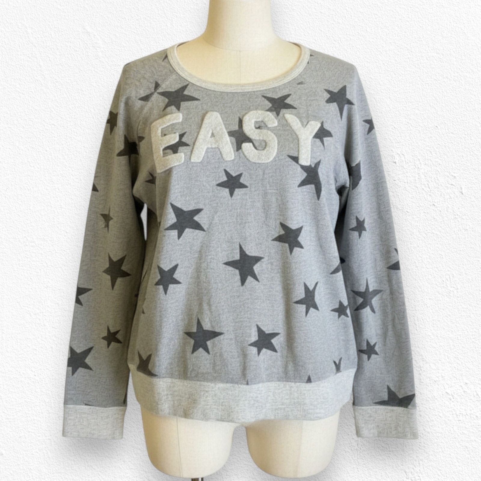 Sundry Sundry Gray Star Print Sweatshirt Size 1 Small Size S / US 4 / IT 40 - 1 Thumbnail