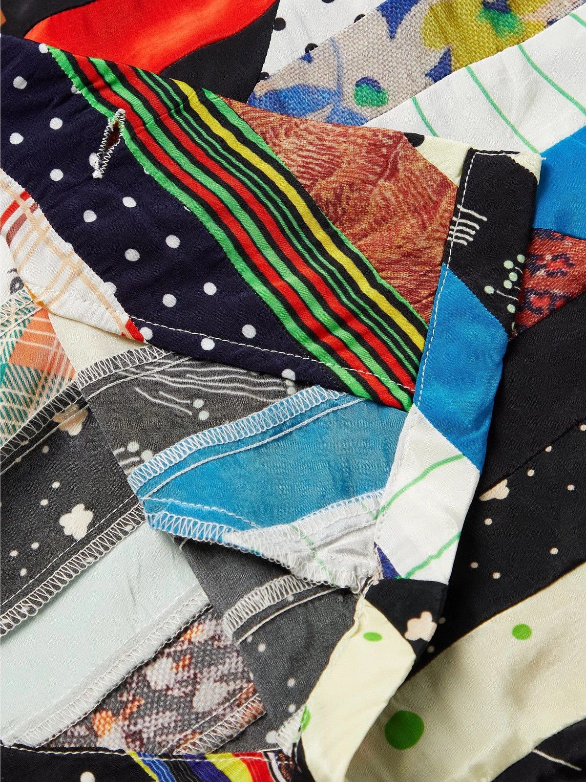 Bode o1tko10825 Patchwork Woven Shirt in Multicolor Size US S / EU 44-46 / 1 - 3 Thumbnail