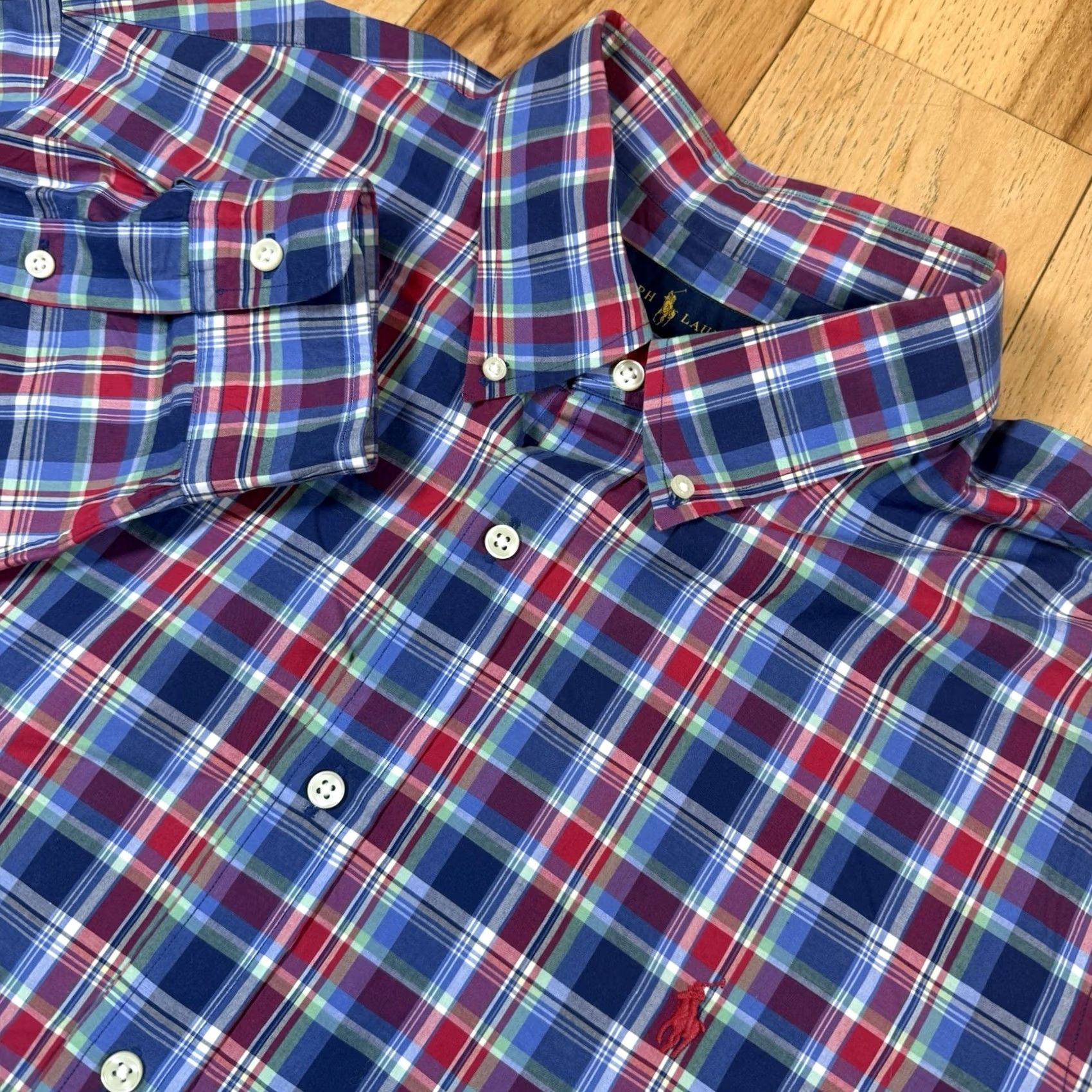 Polo Ralph Lauren Polo Ralph Lauren Button-Up Shirt Mens XXL Slim Fit Plaid Long Sleeve Multicolor 2XL Slimming Regular Men’s Size US XXL / EU 58 / 5 - 2 Thumbnail