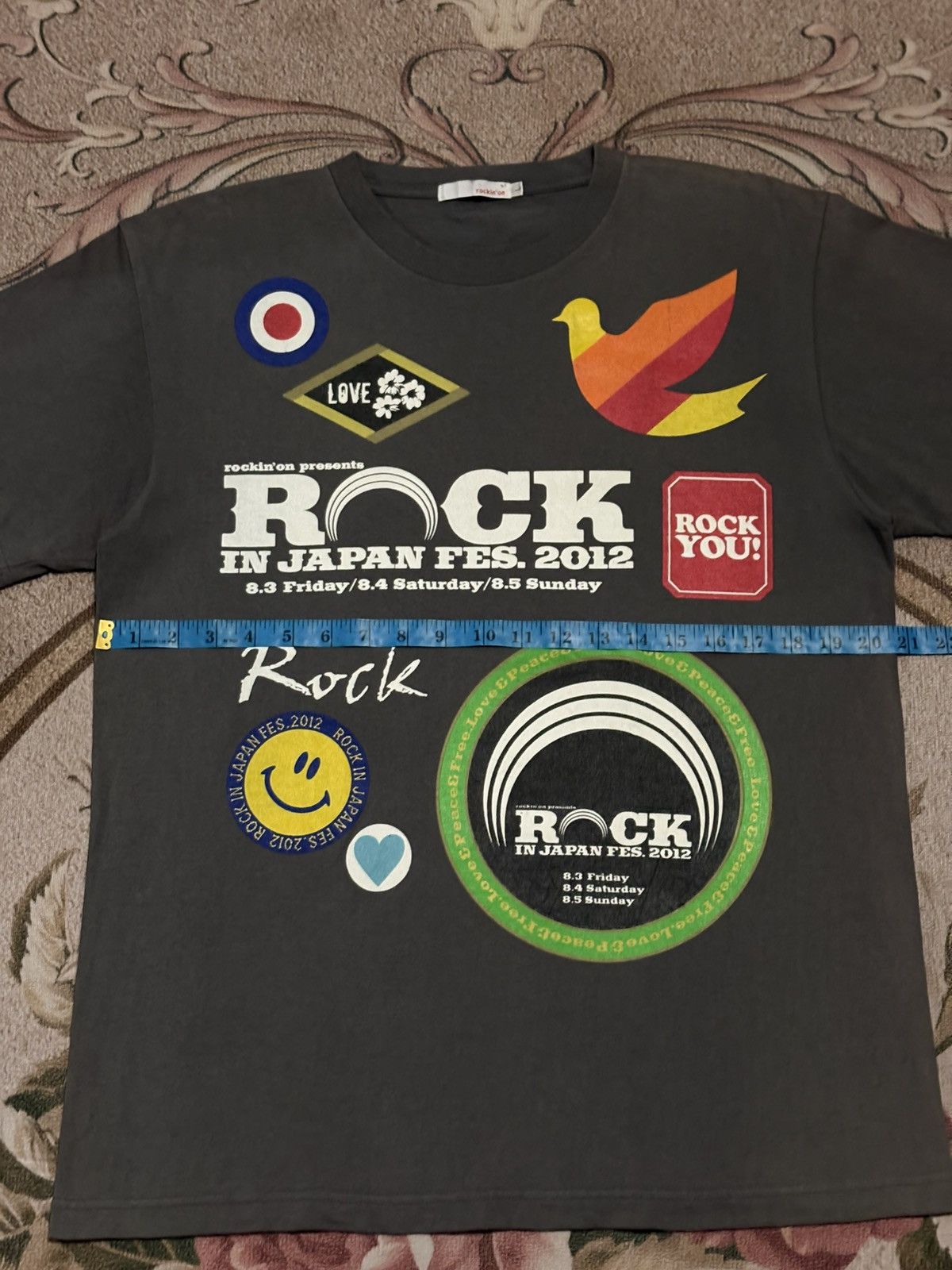 Band Tees × Japanese Brand × Vintage Japanese Brand rockin’on JAPAN FES. 2012 Tee Size US M / EU 48-50 / 2 - 11 Thumbnail