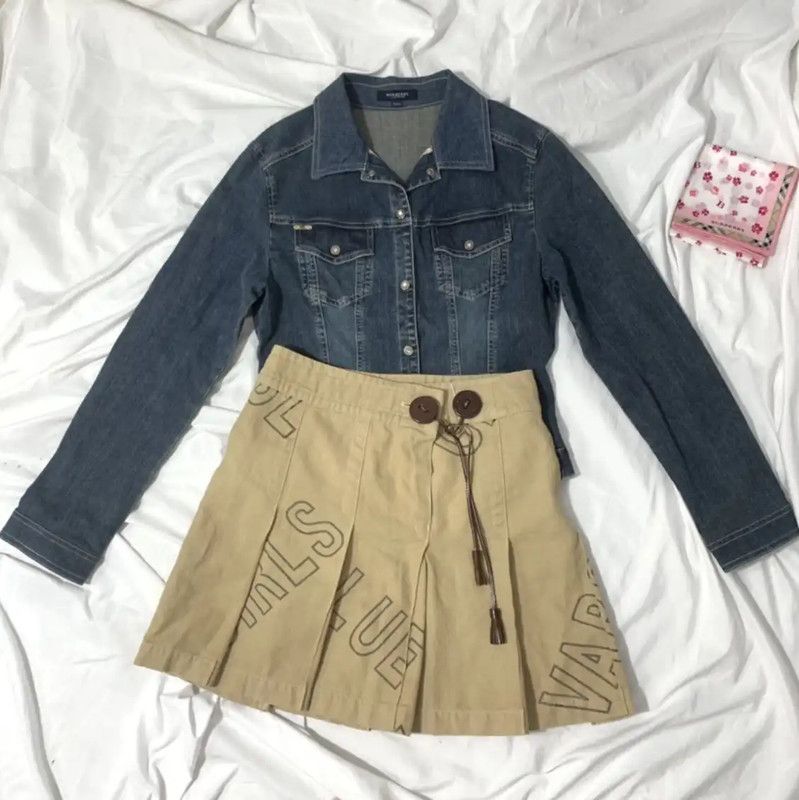 Burberry Burberry Khaki Cotton Mini Skirt S Size Size 23" - 1 Thumbnail