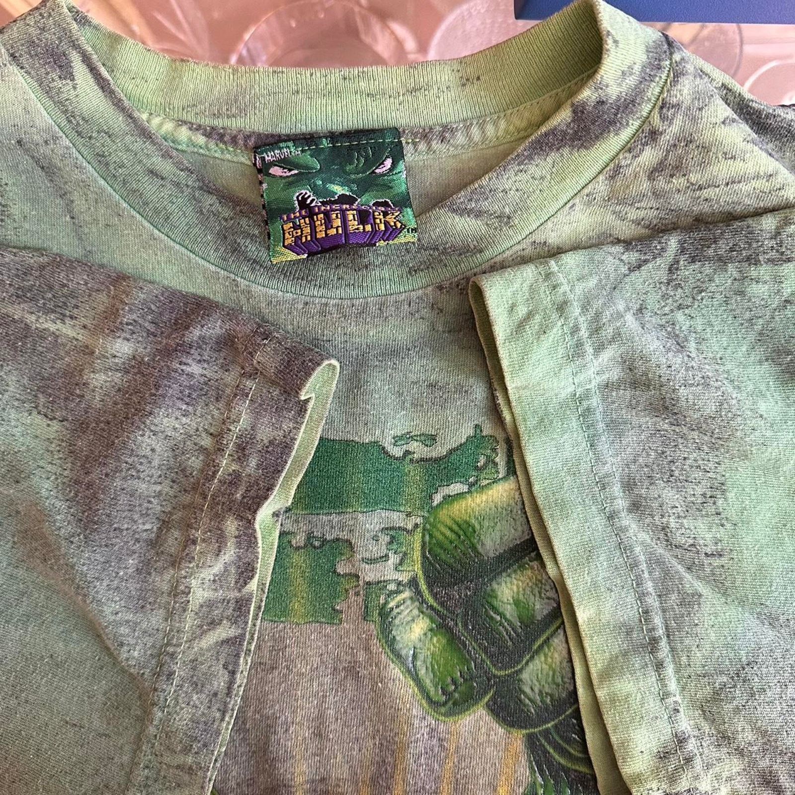 Marvel Comics × Vintage Vintage 2002 The Incredible Hulk Shirt Size US S / EU 44-46 / 1 - 7 Thumbnail