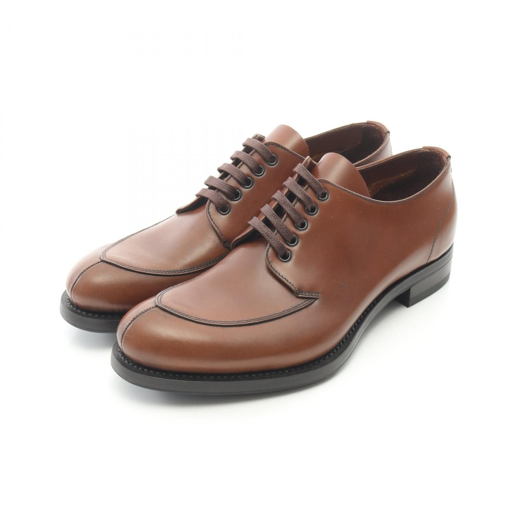 Prada Prada Dress Shoes Leather Shoes Leather Shoes in Brown, Men's