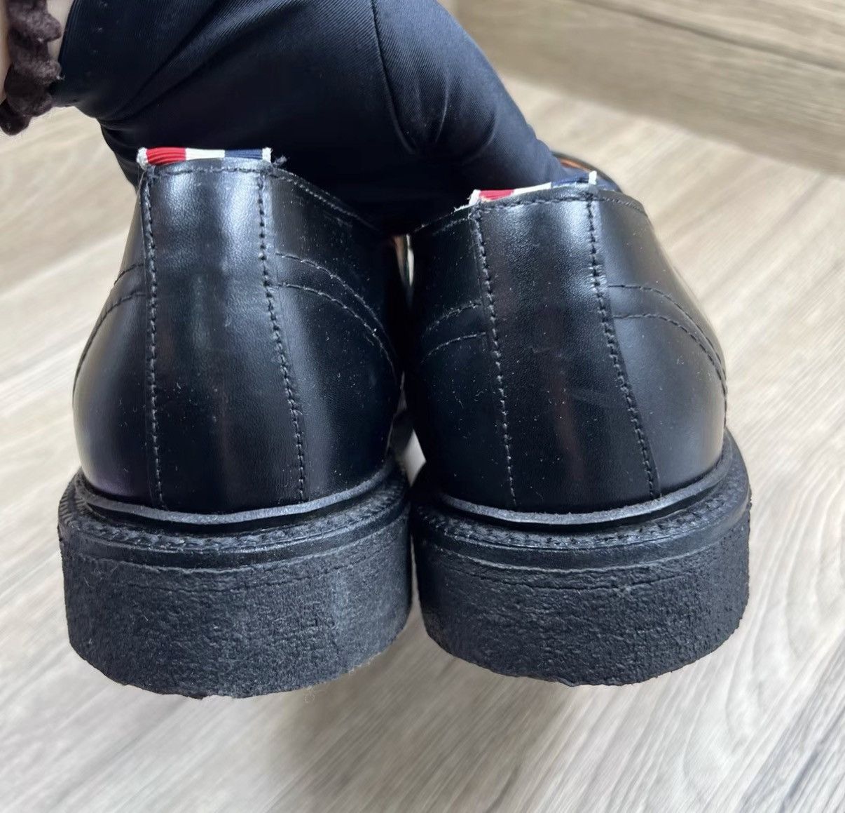 Thom Browne Thom Browne Black Slip-on Leather Shoes J41 Size US 7.5 / EU 40-41 - 5 Thumbnail