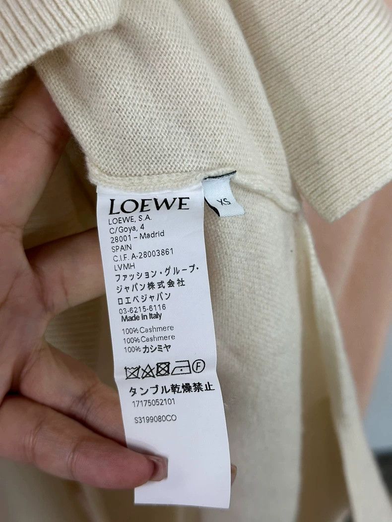 Loewe LOEWE White and pink color palette with cashmere long slee Size XS / US 0-2 / IT 36-38 - 5 Thumbnail