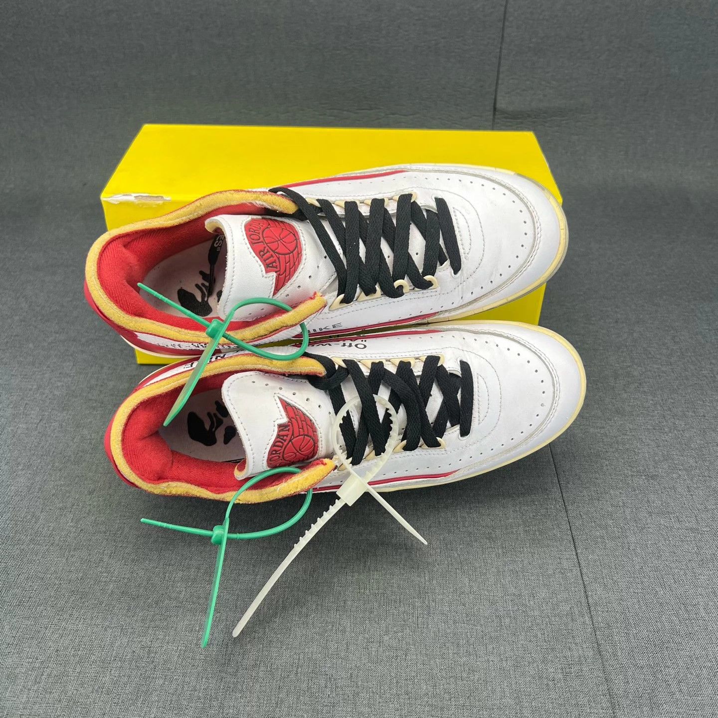 Nike Air Jordan 1 White Red 42.5 Laces & Extras Original Box Size US 9 / EU 42 - 8 Thumbnail