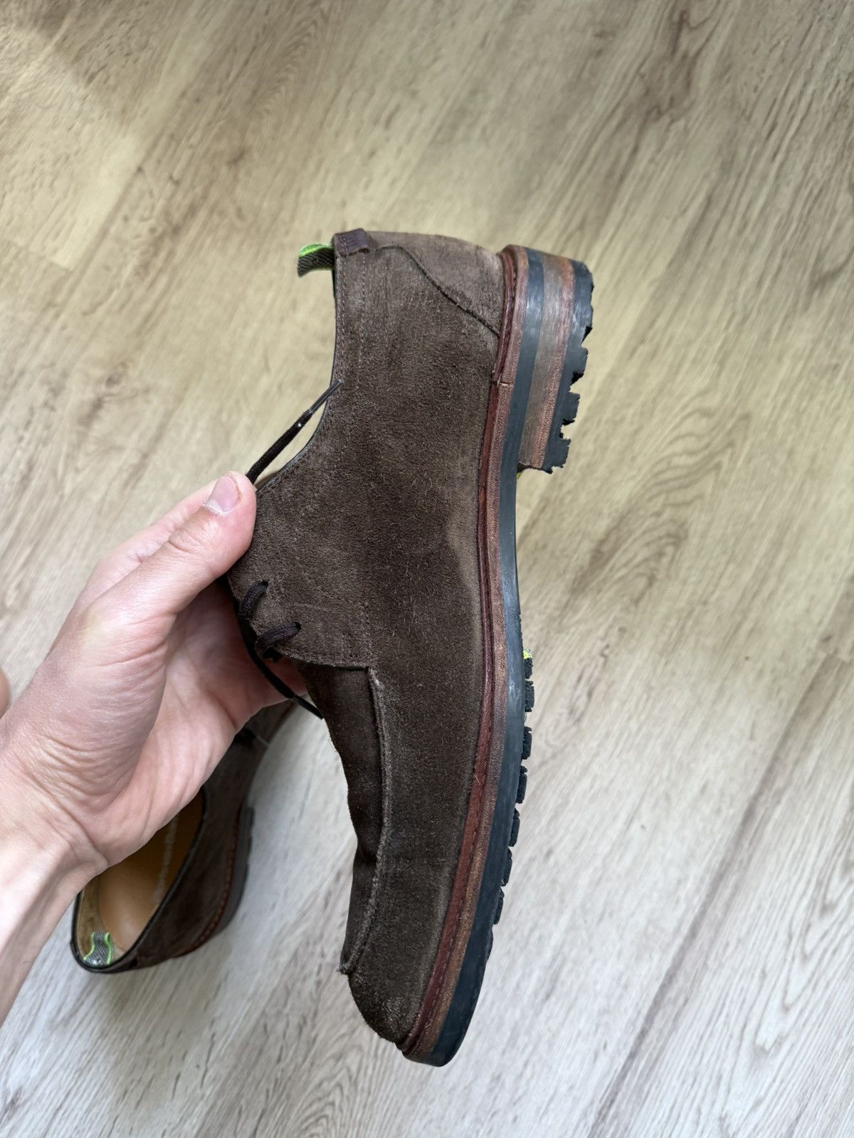 Floris van Bommel Floris van Bommel Suede Derby Shoes Neon Lug Sole 42 Size US 9 / EU 42 - 8 Thumbnail